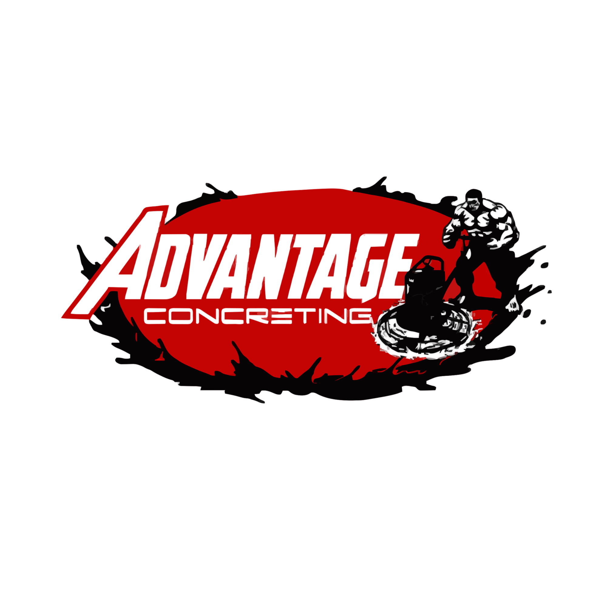 A person climbing over a large red object with the word 'ADAMANT' on it, surrounded by a dark background.