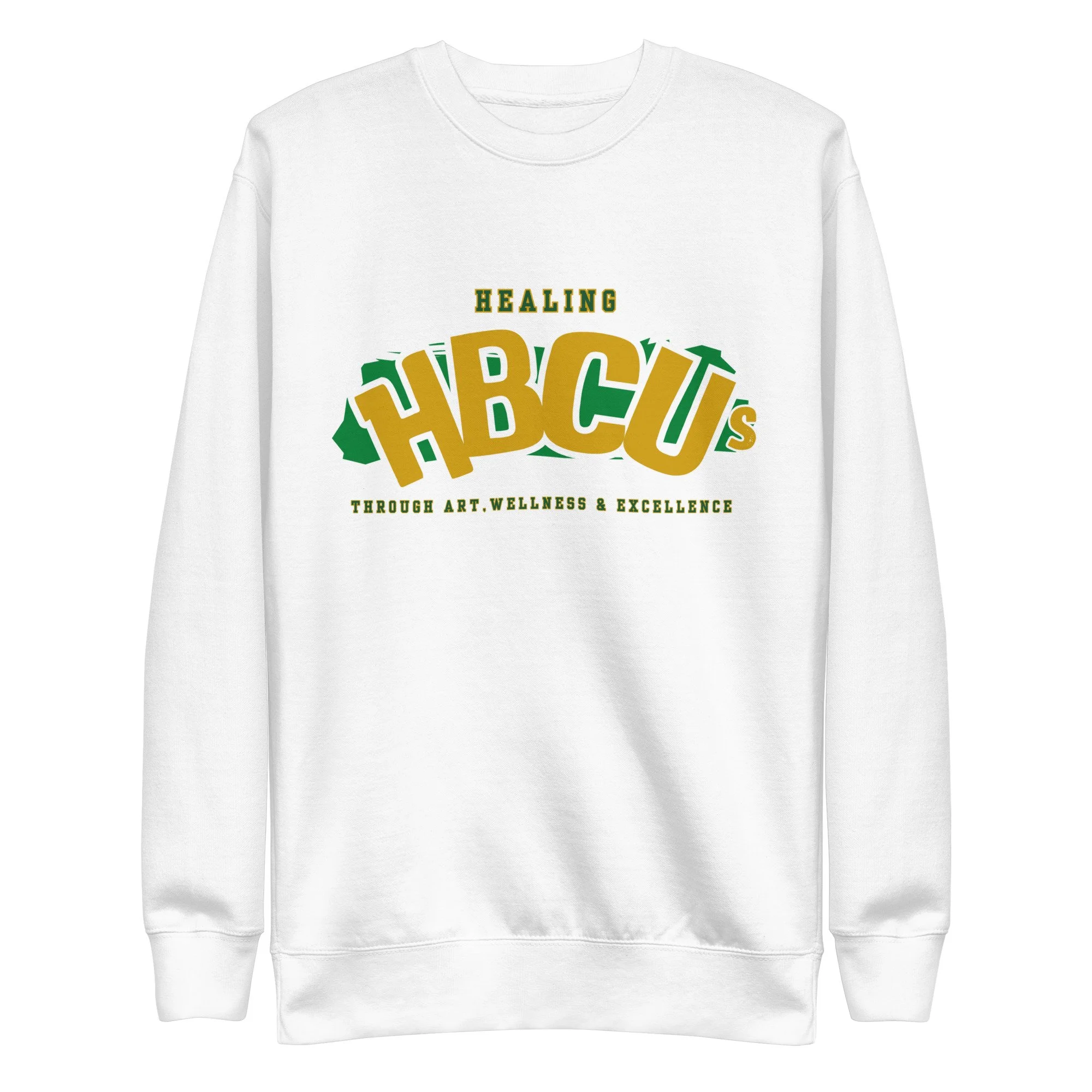 HBCU Premium Crewneck Sweatshirt Legacy Green & Gold