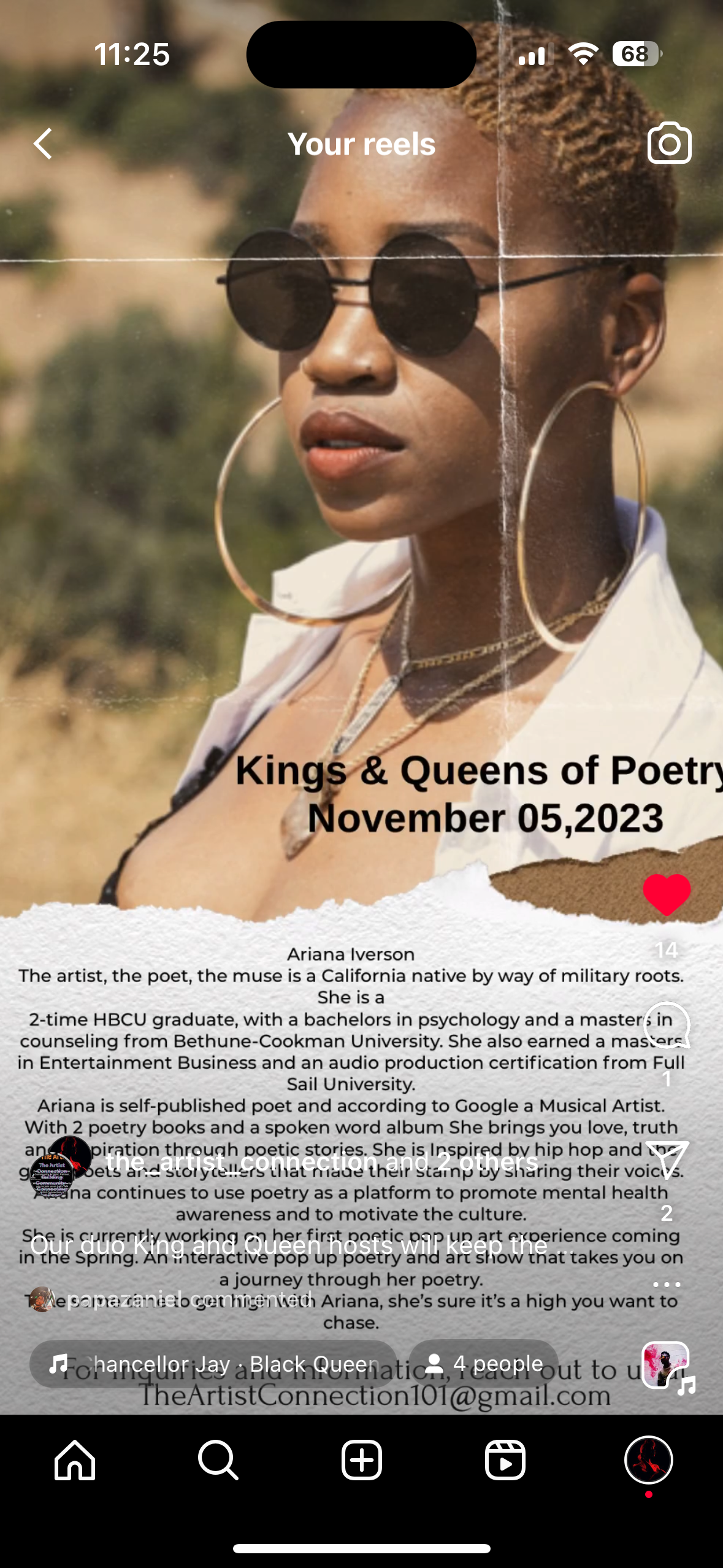 Kings and Queens Poetry hosted by The Artist Connection 