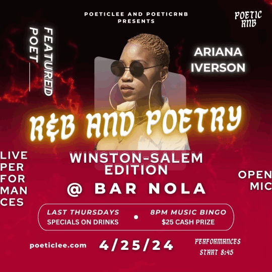 Poeticlee and PoeticRNB Presents R&B and Poetry Winston-Salem Edition
