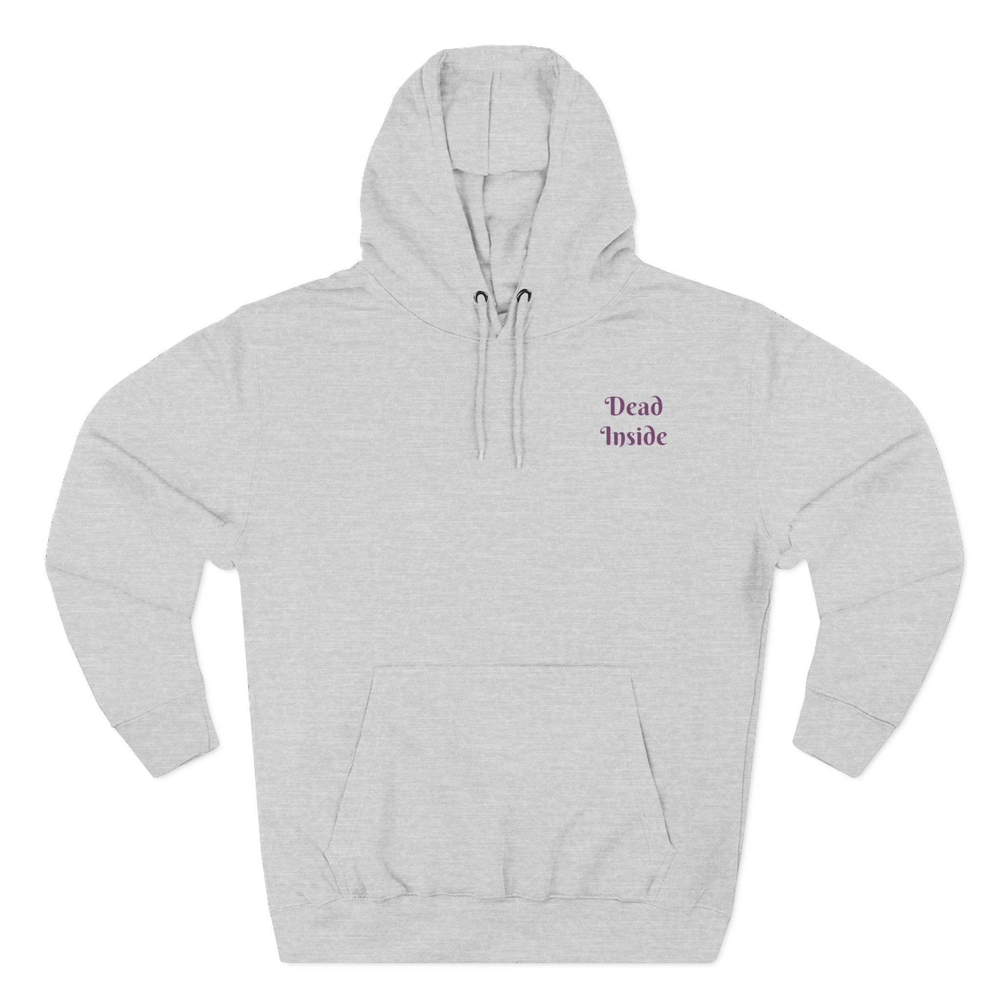 Dead Inside Skeleton Unisex Hoodie, Alternative Streetwear, Paranormal Graphic Sweatshirt