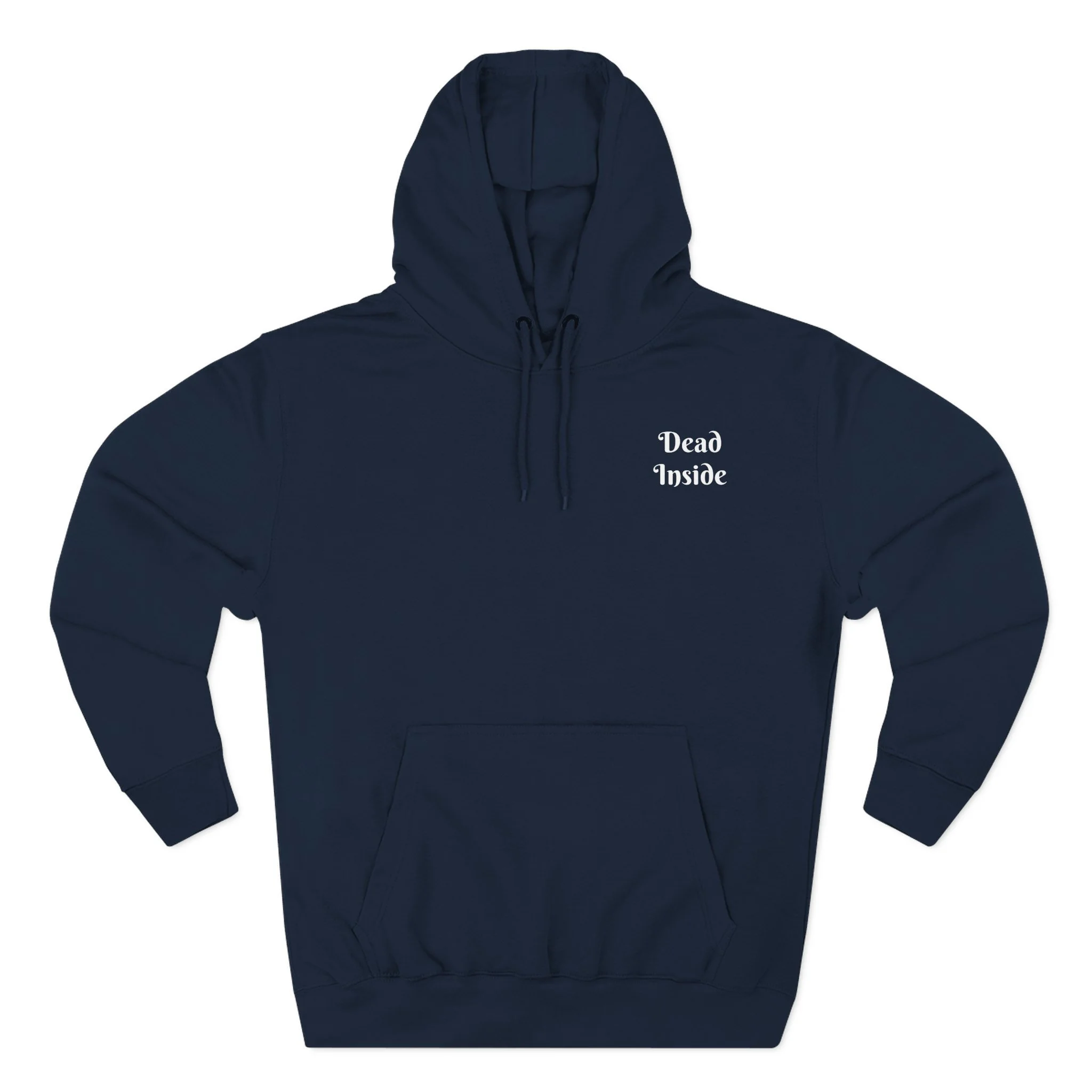 Dead Inside Skeleton Unisex Hoodie, Alternative Streetwear, Paranormal Graphic Sweatshirt