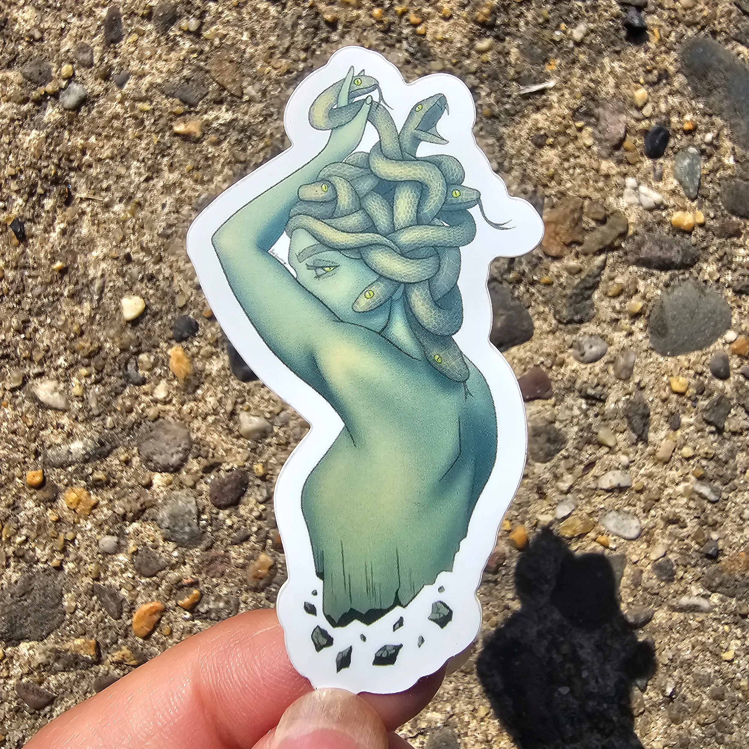 Medusa Greek Mythology Glossy Waterproof Sticker