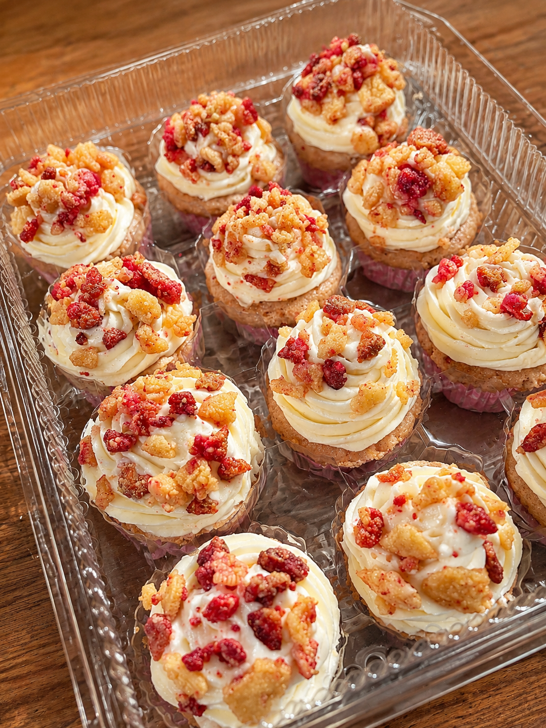 Strawberry Crunch Cupcake
