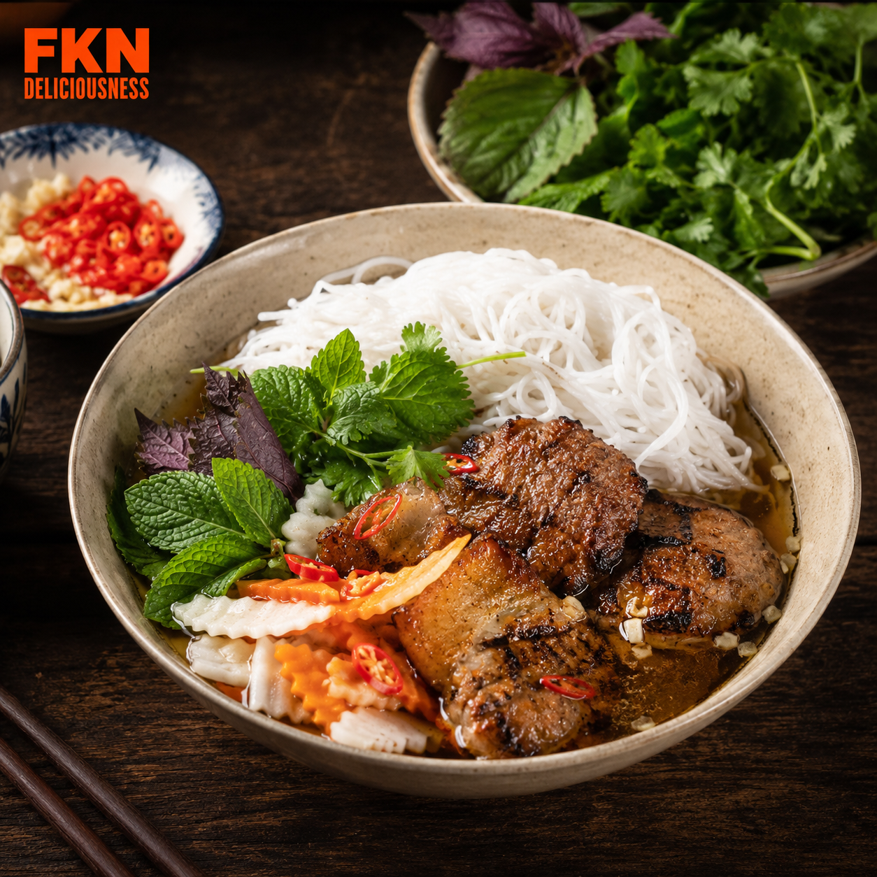 Bún Chả: Hanoi’s Smoky Grilled Pork Noodles