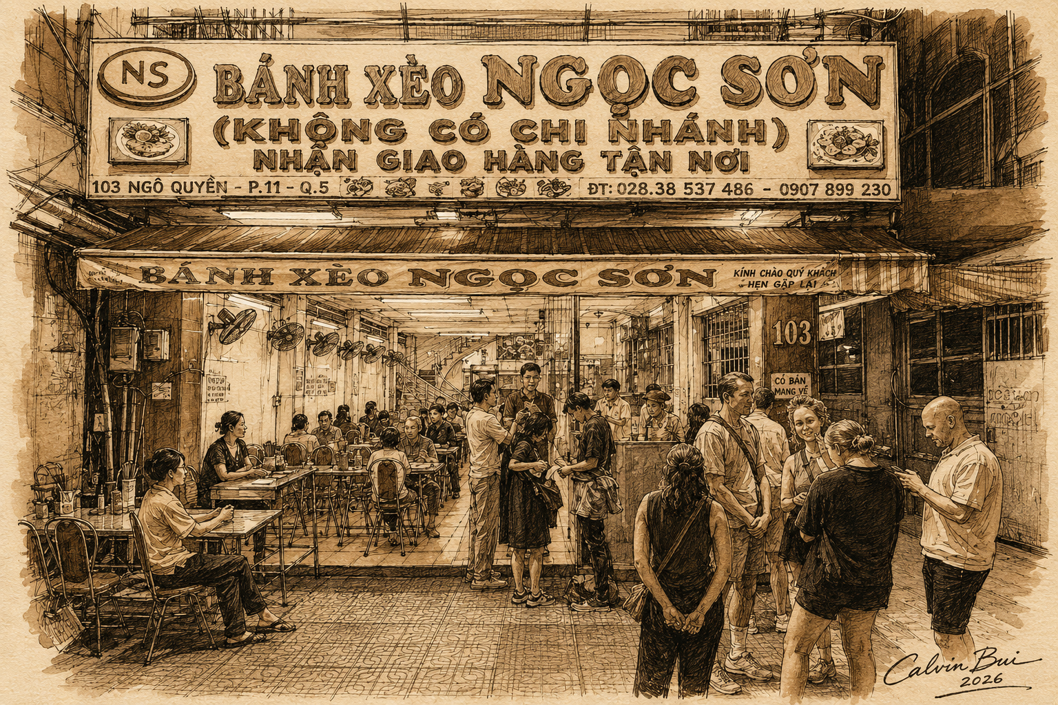 banh-xeo-ngoc-son-saigon-sepia-urban-sketch.png