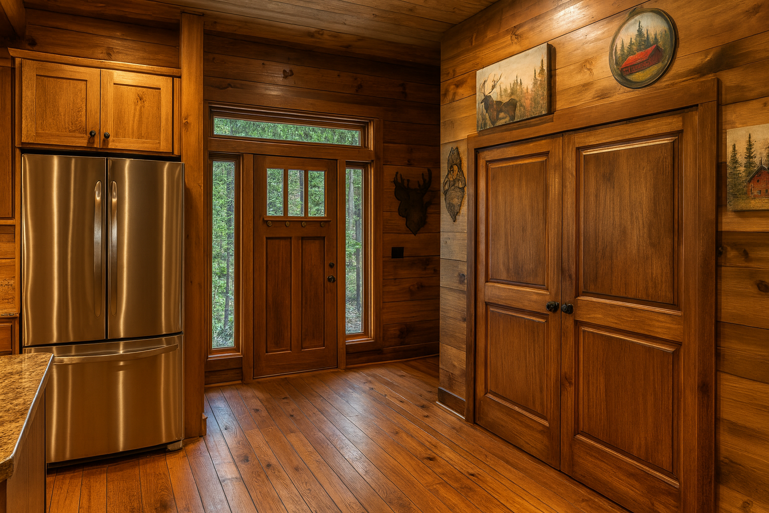 Entry way and kitchen Flathead lake.png