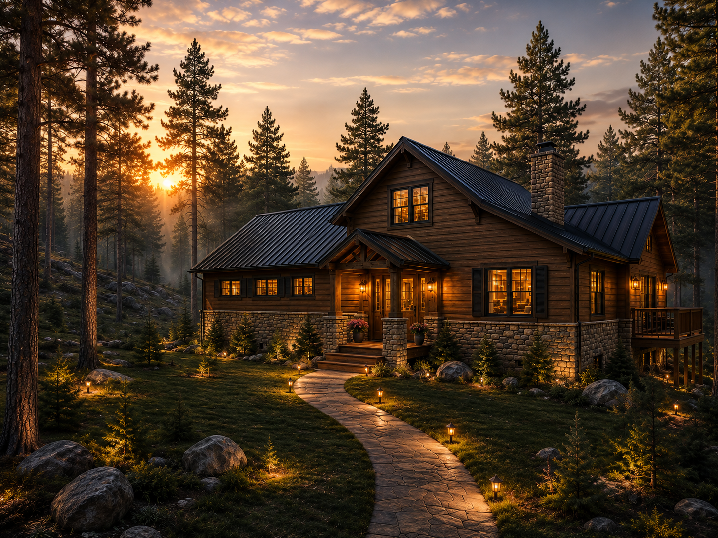 Flat Head Lake Front Forrest view dawn.png