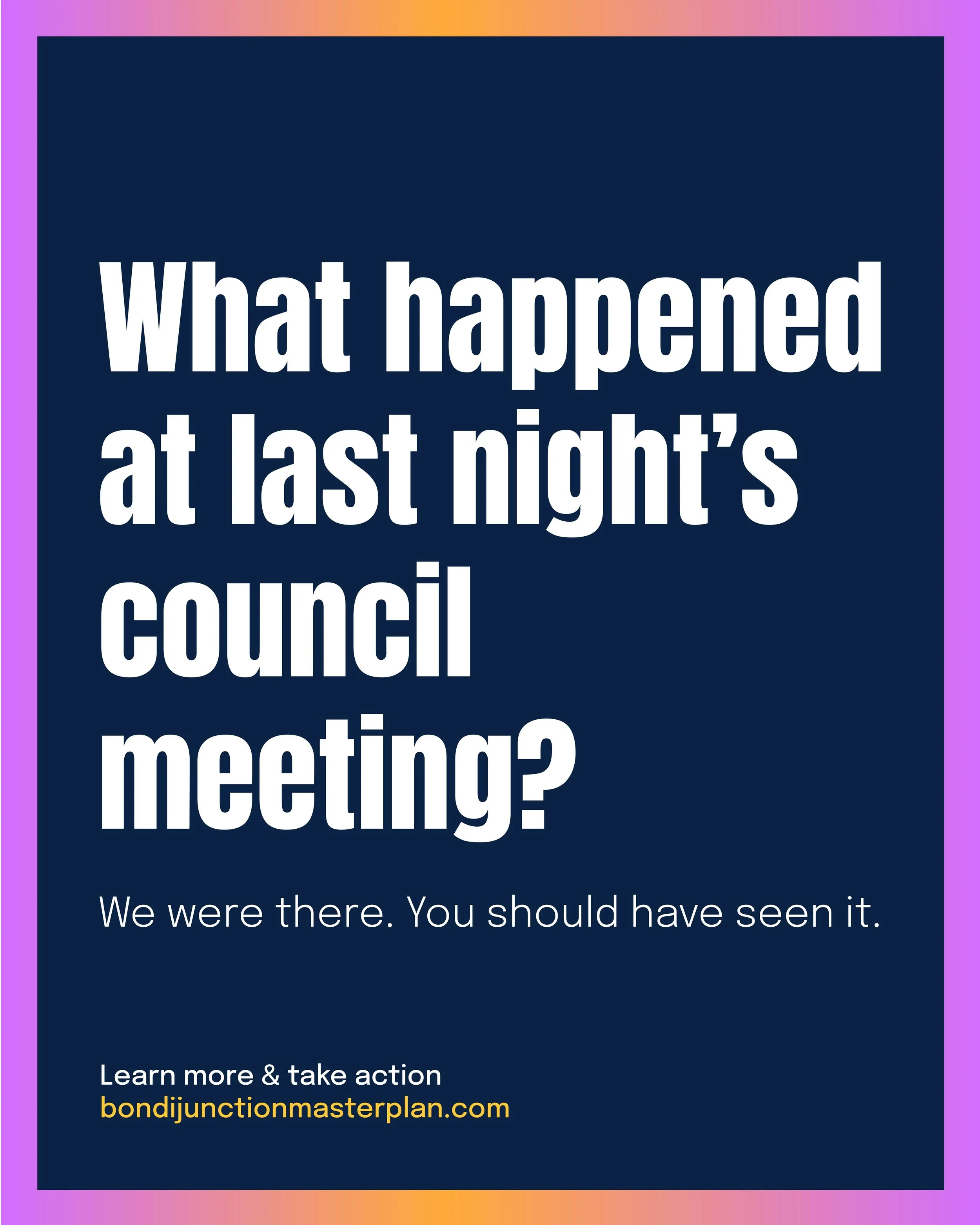 Last night we witnessed the mayor and some councillors voting against the motion to allow the public more time to respond to the 'master plan' before it progresses. The Master Plan, it is argued by several local architects, will have serious overshad