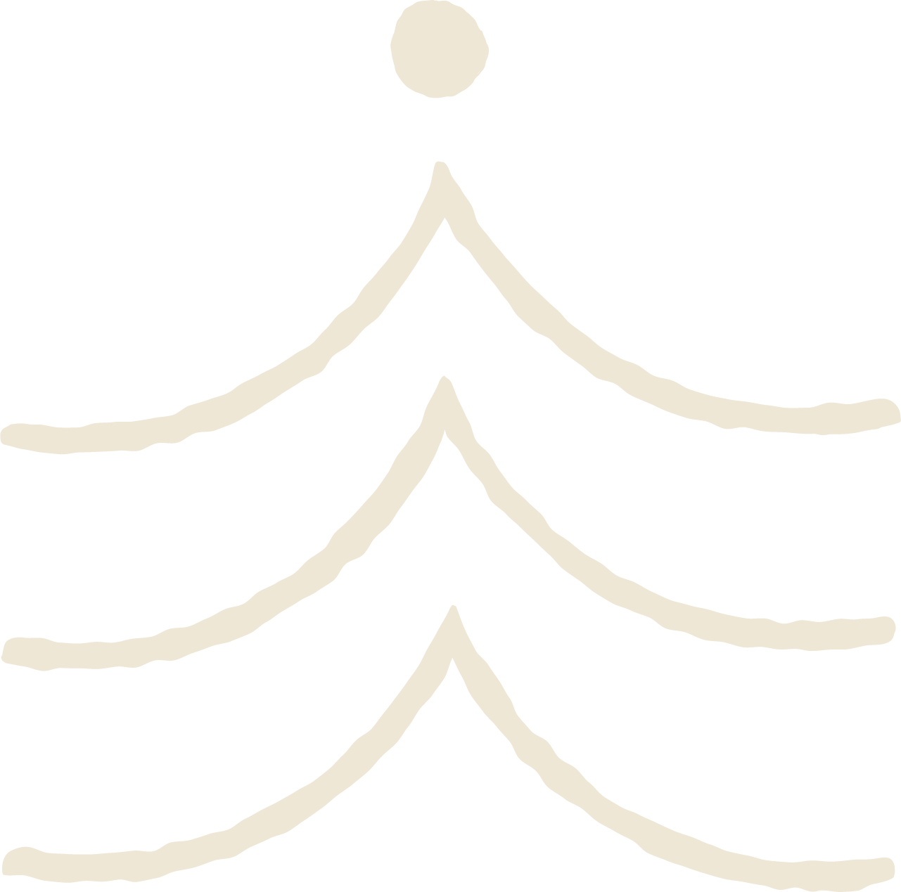 Geometric drawing of an outline square with sections divided by vertical, horizontal, and diagonal lines.
