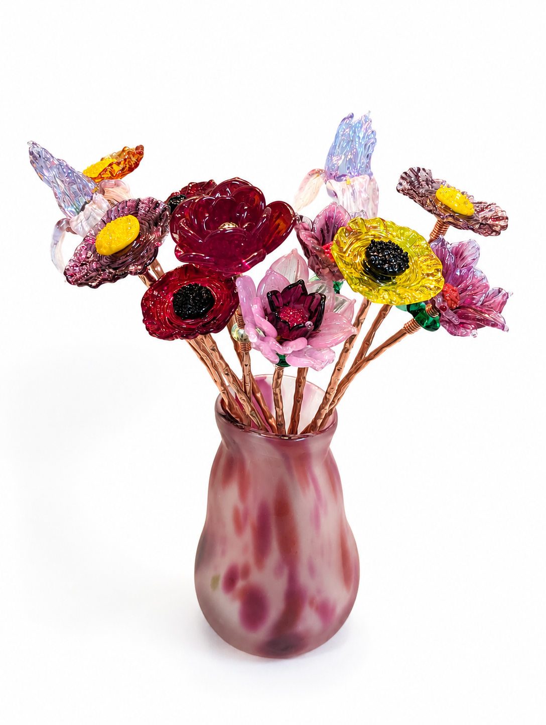 Mountain Blossom Glass Flowers