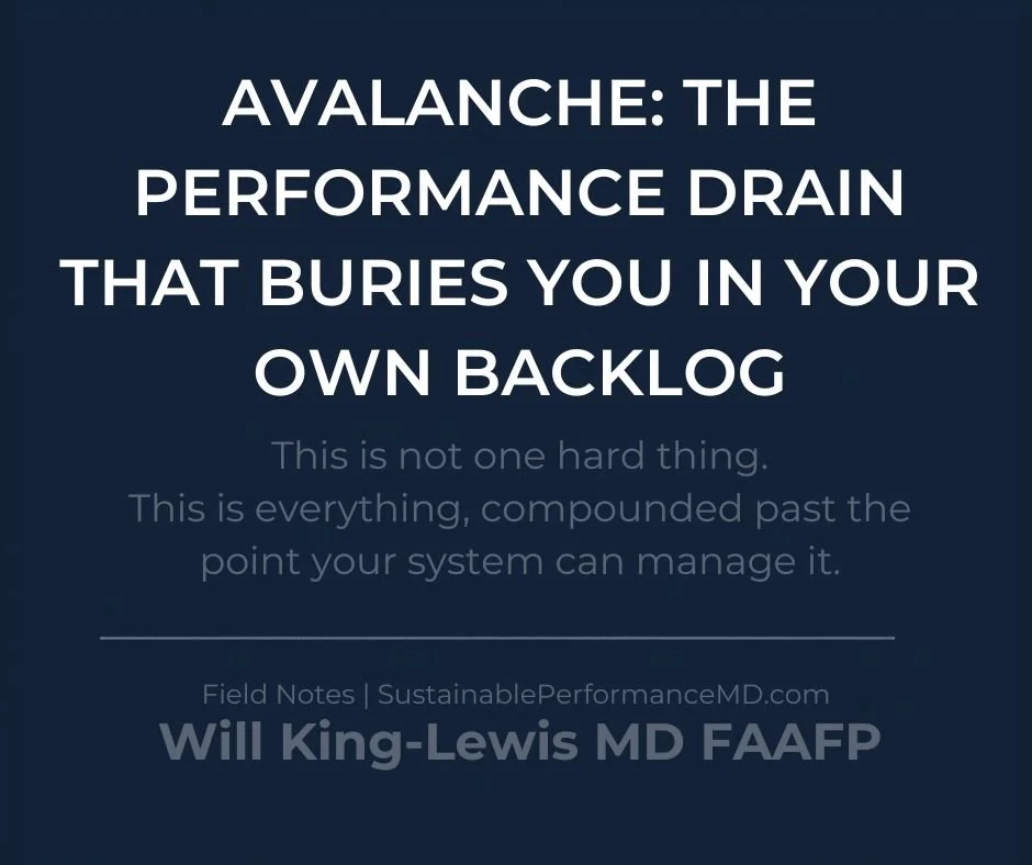 Avalanche: The Performance DRAIN That Buries You in Your Own Backlog