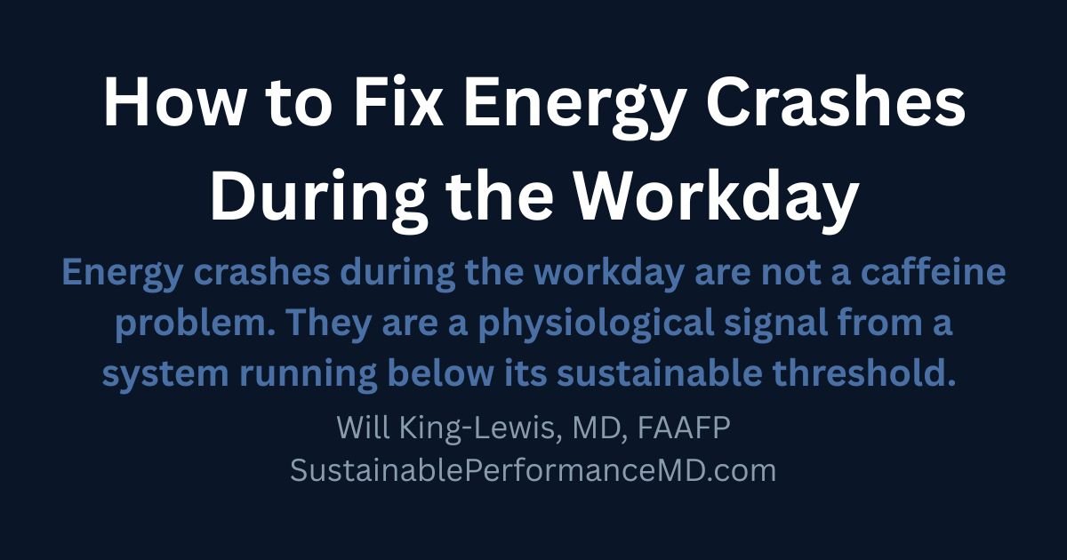 How to Fix Energy Crashes During the Workday