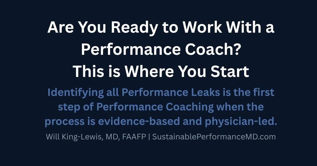 Ready to Work with a Performance Coach? This is Where You Start