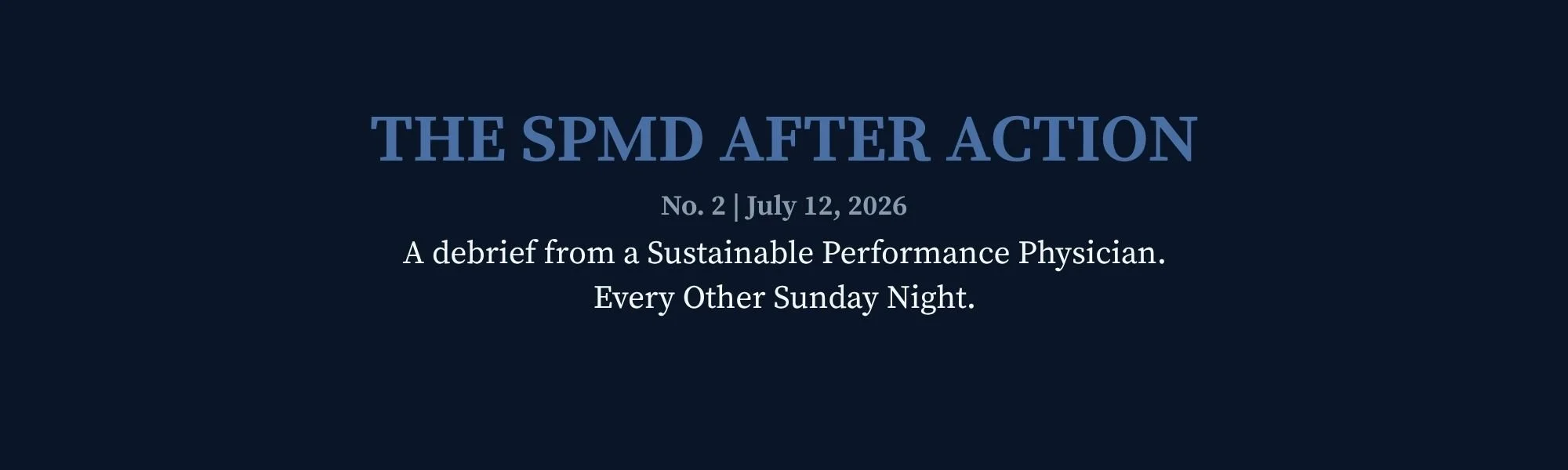 The SPMD After Action No. 2