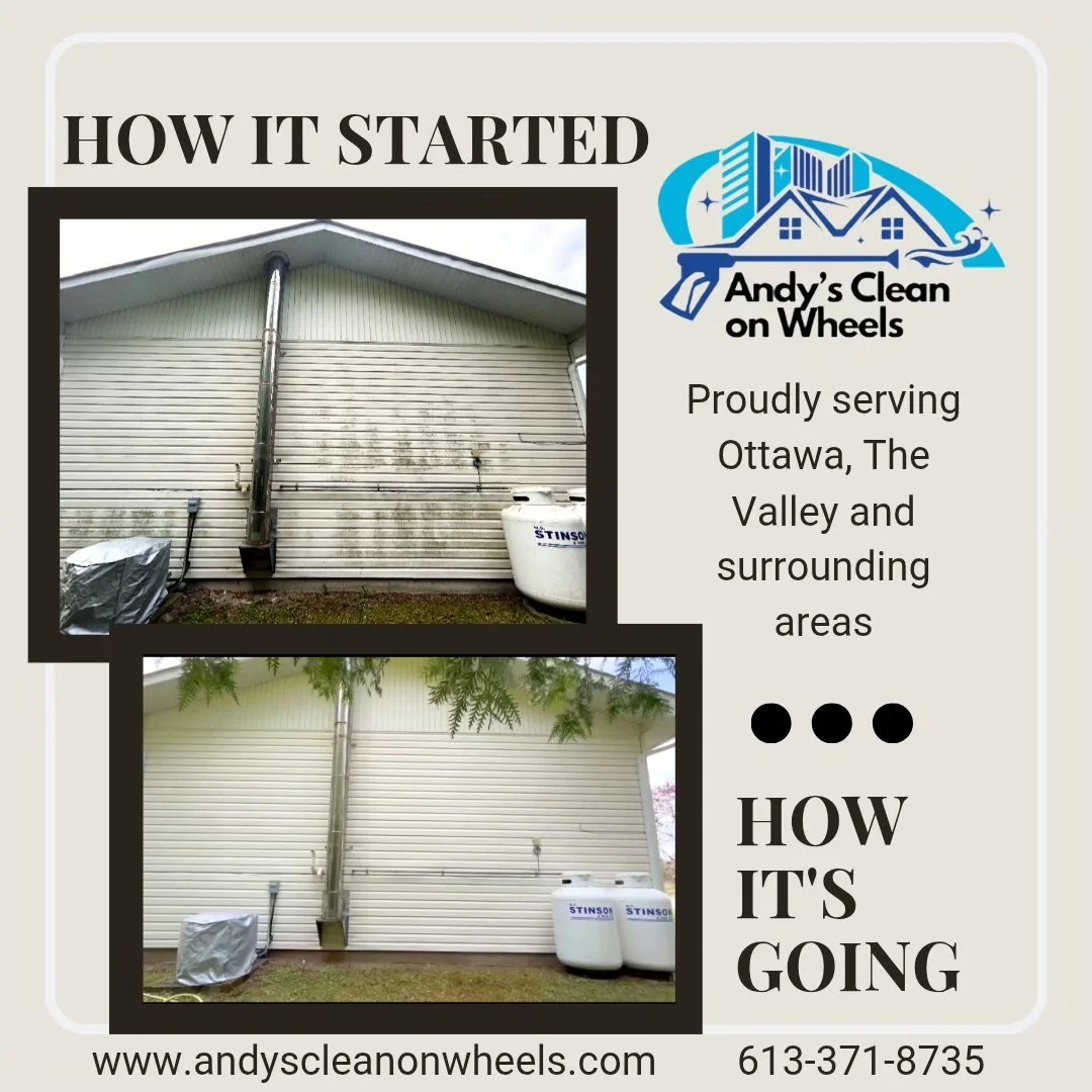 How it started ... How it's going! 🫧✨

Give us a shout today to book Andy for your exterior cleaning services!

#PressureWashing
#SoftWashing
#PowerWashing
#ExteriorCleaning
#CleanHouseHappyHome
#DrivewayCleaning
#RoofCleaning
#HouseWashing
#DeckRes