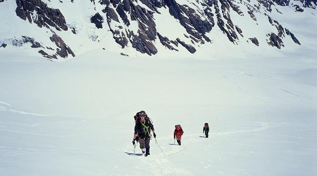  Dave, Chitty &amp; Ben en route from Tasman Saddle Hut to Hochstetter Dome 