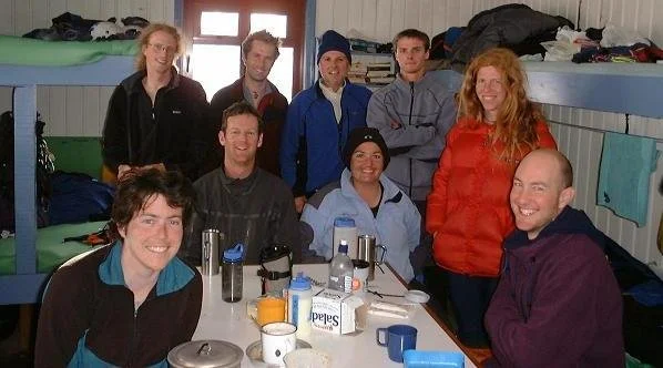  B - Dieter, Matthew, Garth, Ben; F - Caroline, Dave, Rachael, Lynn, Dave 