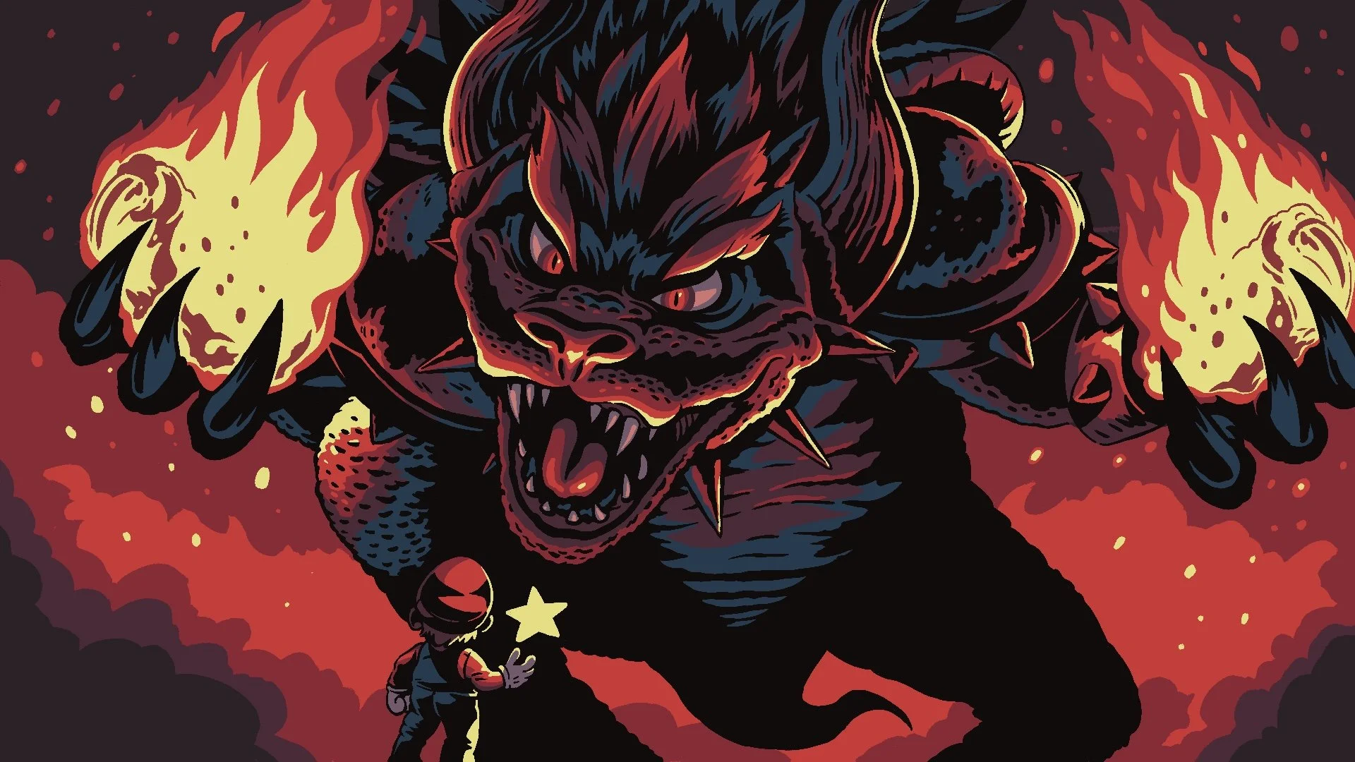 Mario and Bowser