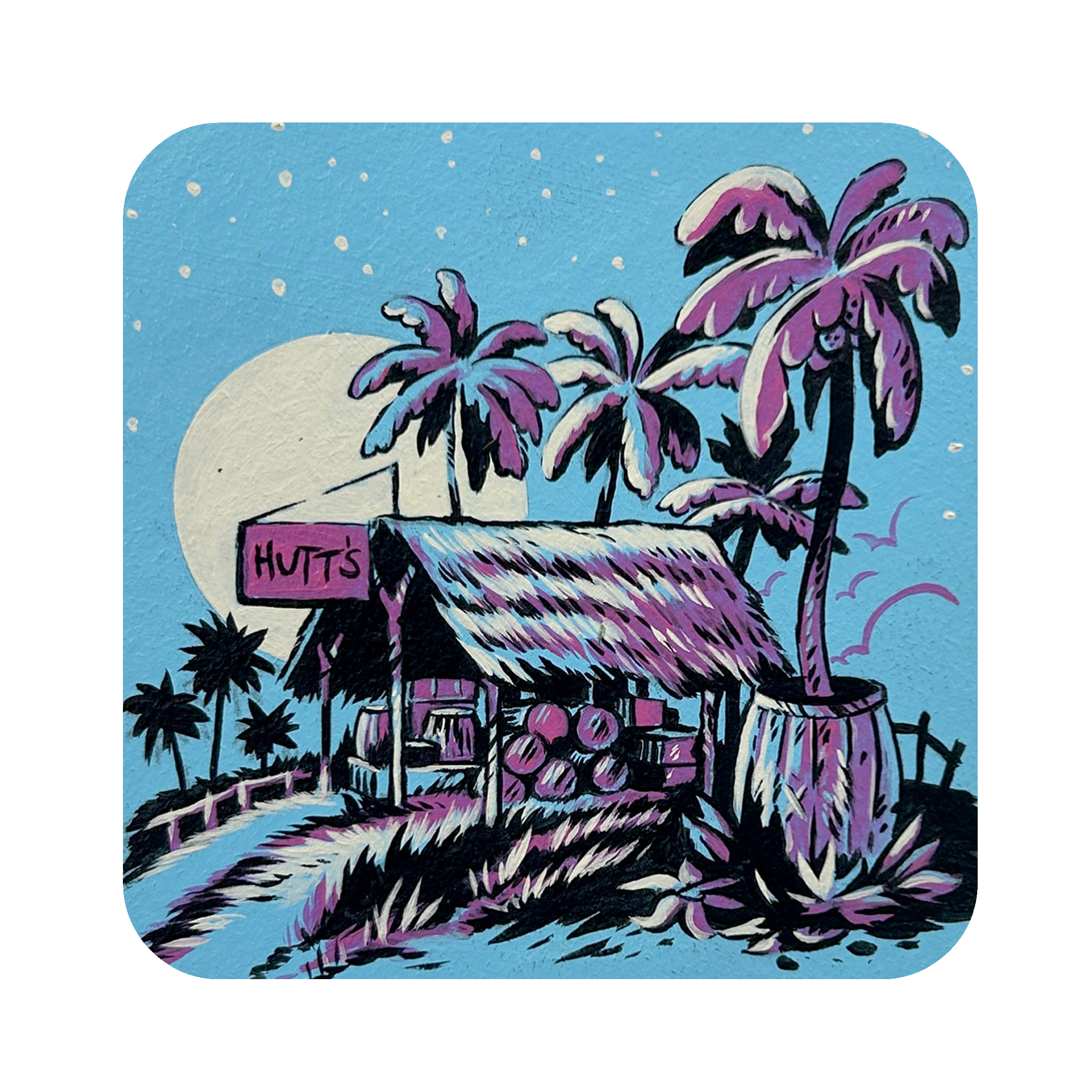 Salut! Coaster Painting - Tropicana Punch Series 2025
