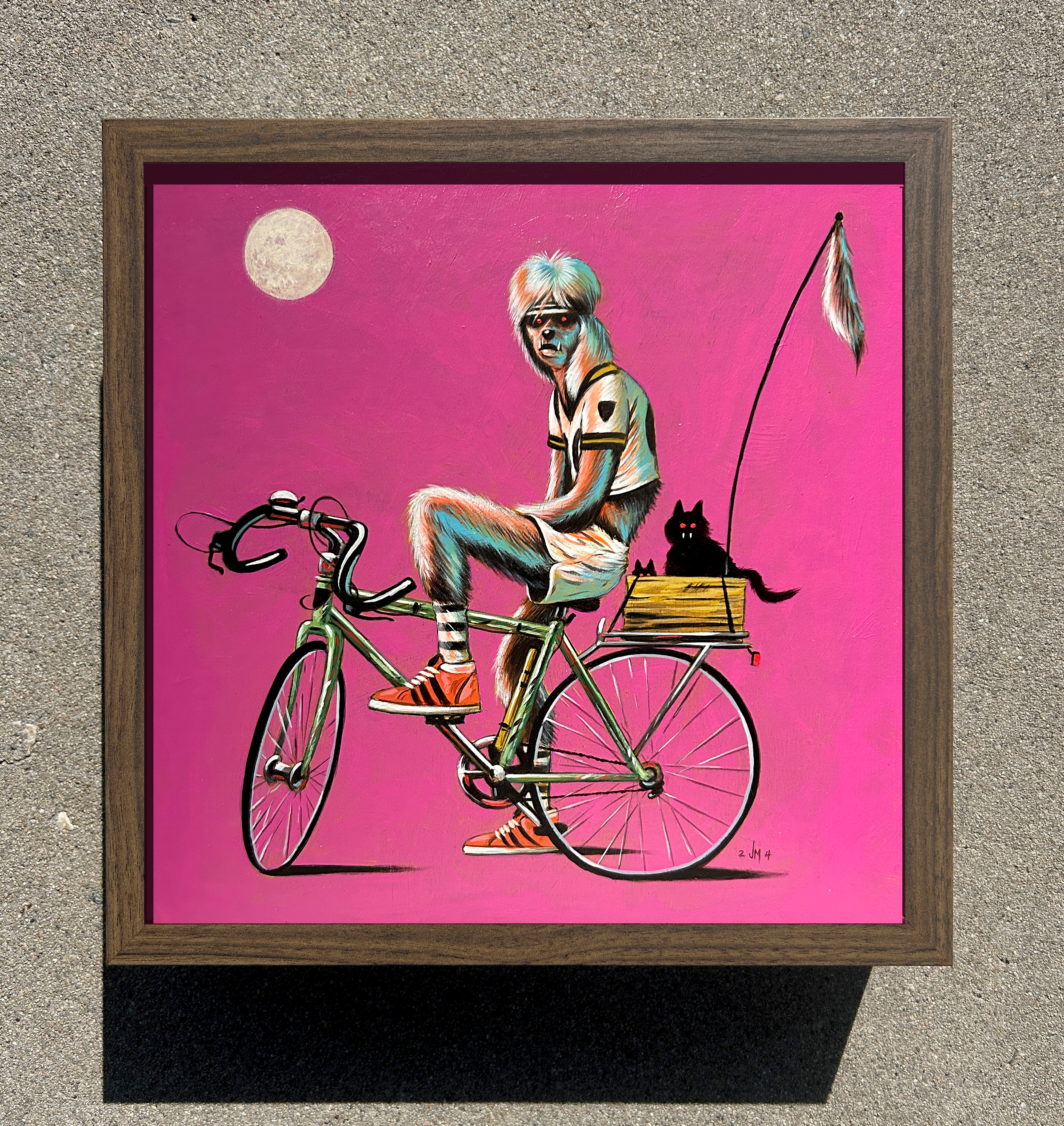 Bikemore Framed Painting for Empire 7 Studios Gallery 