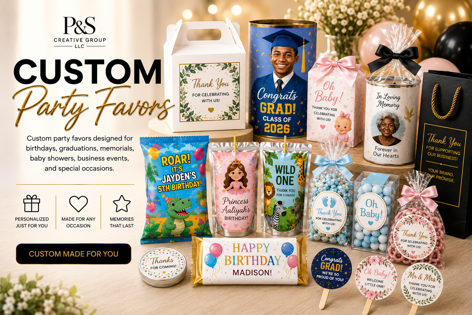 Custom Party Favors