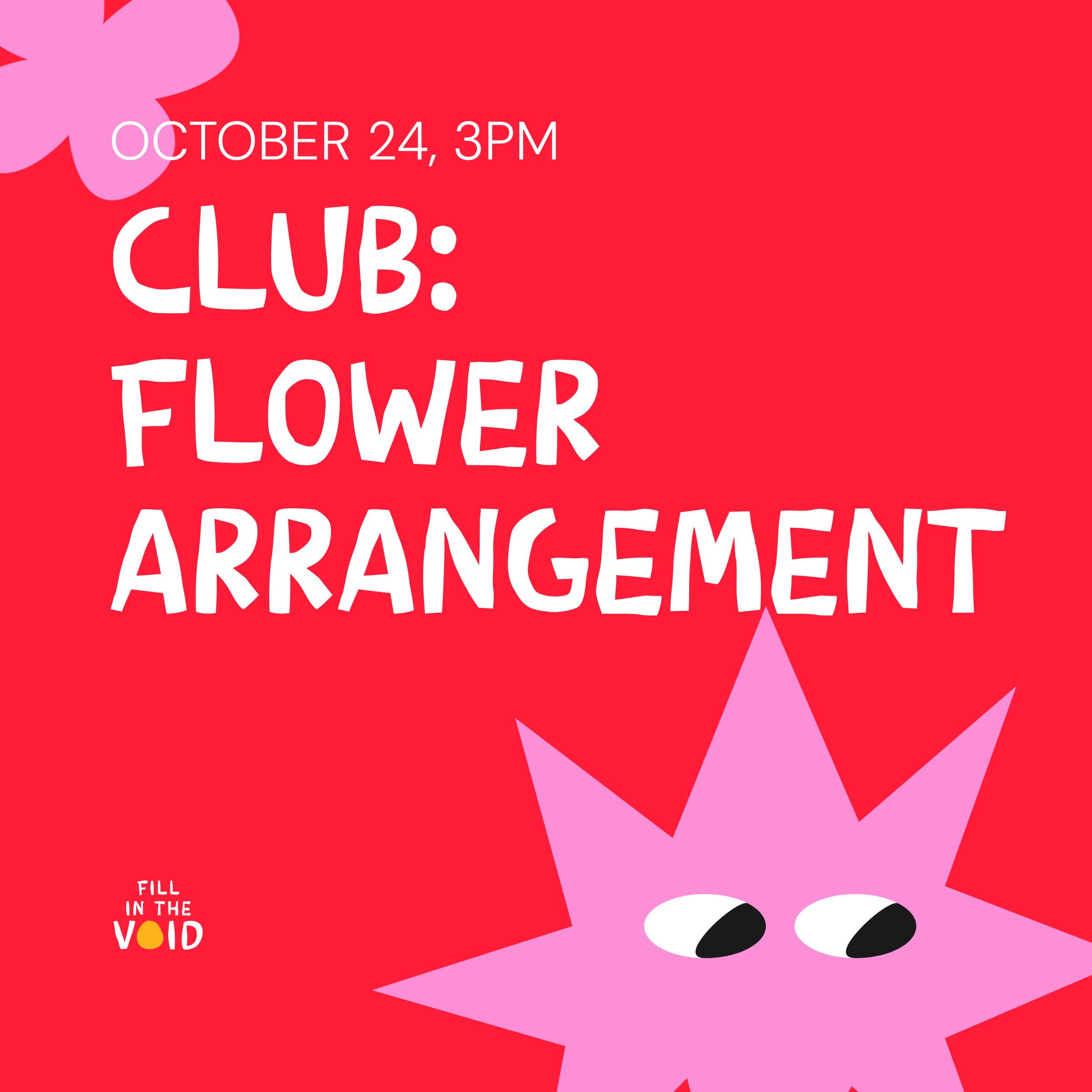 CLUB: Flower Arrangement (3PM)