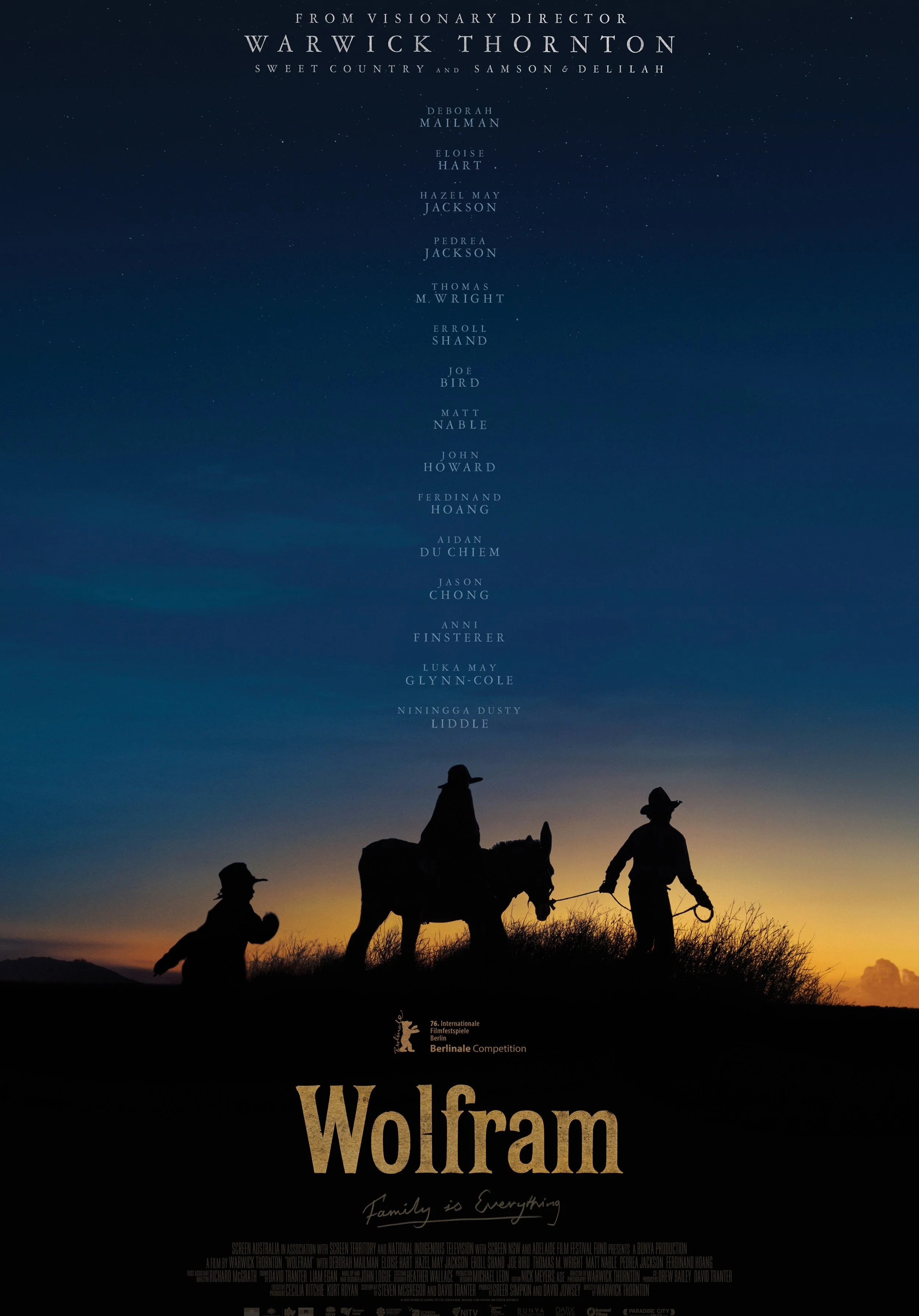 Official poster for Wolfram, directed by Warwick Thornton. Screening as part of the Shoalhaven First Nations Film Festival on the NSW South Coast.