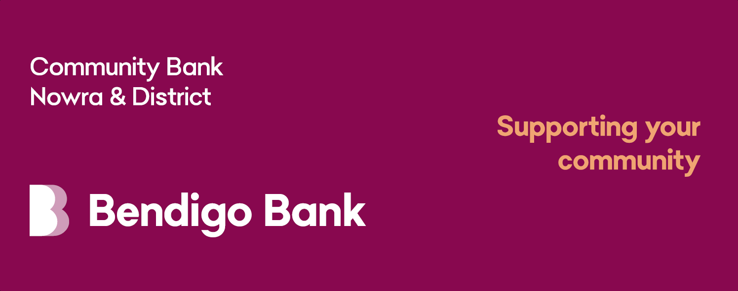 Sponsor logo for Bendigo Bank Nowra, supporting the Shoalhaven First Nations Film Festival and strengthening community connections through local investment and cultural initiatives.