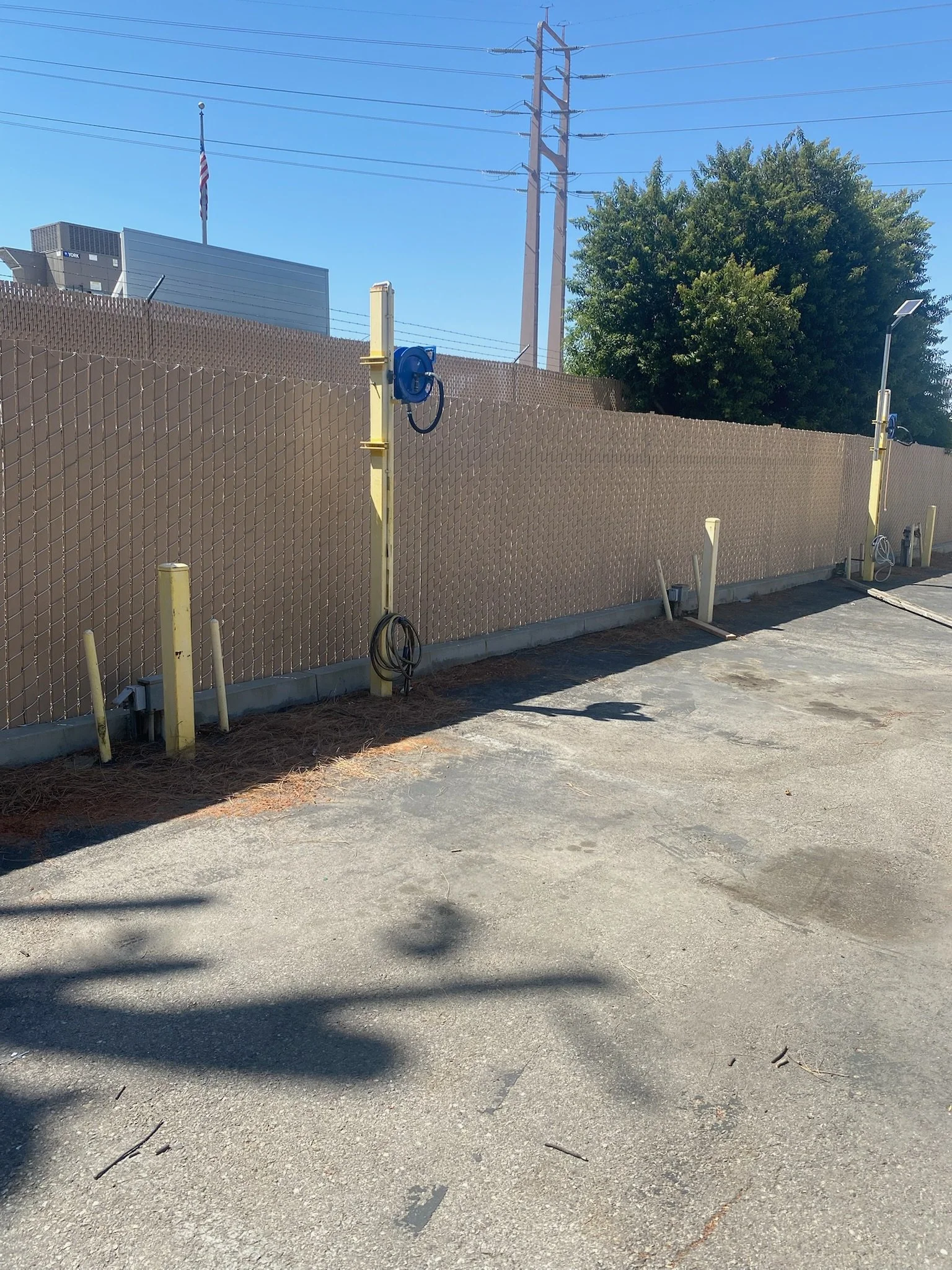 image of one parking space offered, with power and water hookups