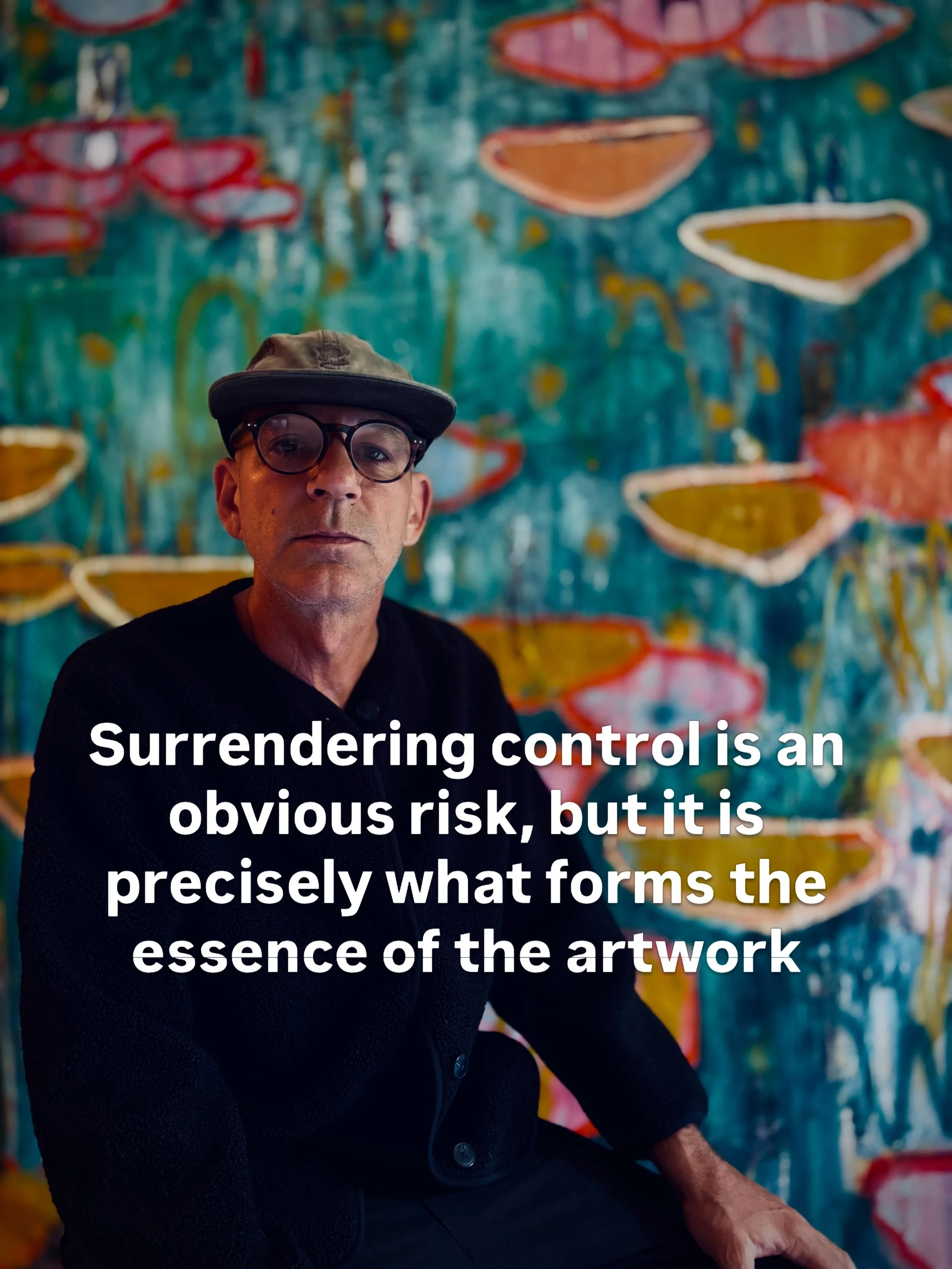 Surrendering control is an obvious risk, but it is precisely what forms the essence of the artwork.

#painter #contemporarypainter #contemporarypaintings #paintersstudio #artforinteriordesigners