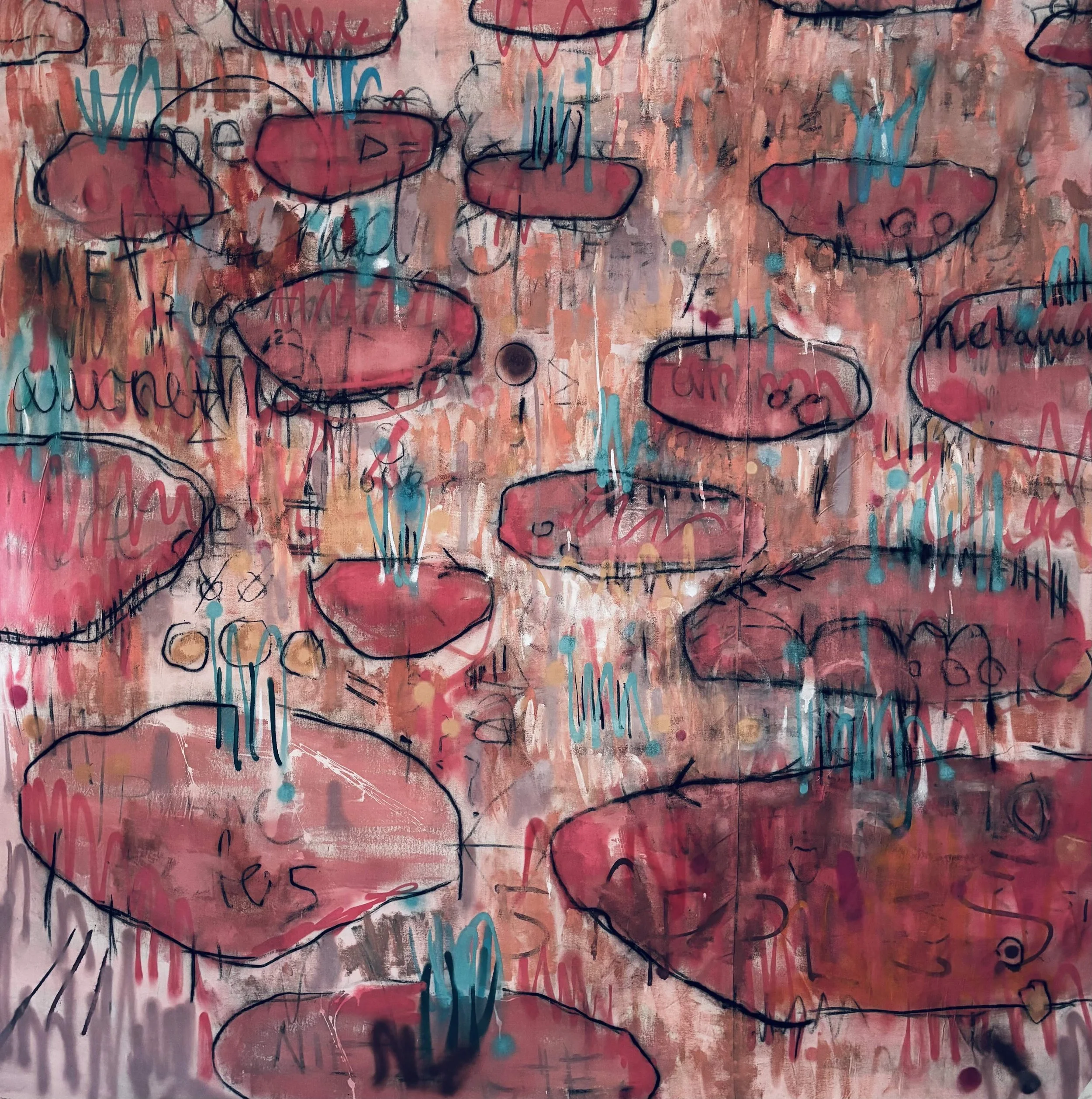 Nymphé 6 Oil On Canvas 210x210 Cm (82,6x82,6in)
