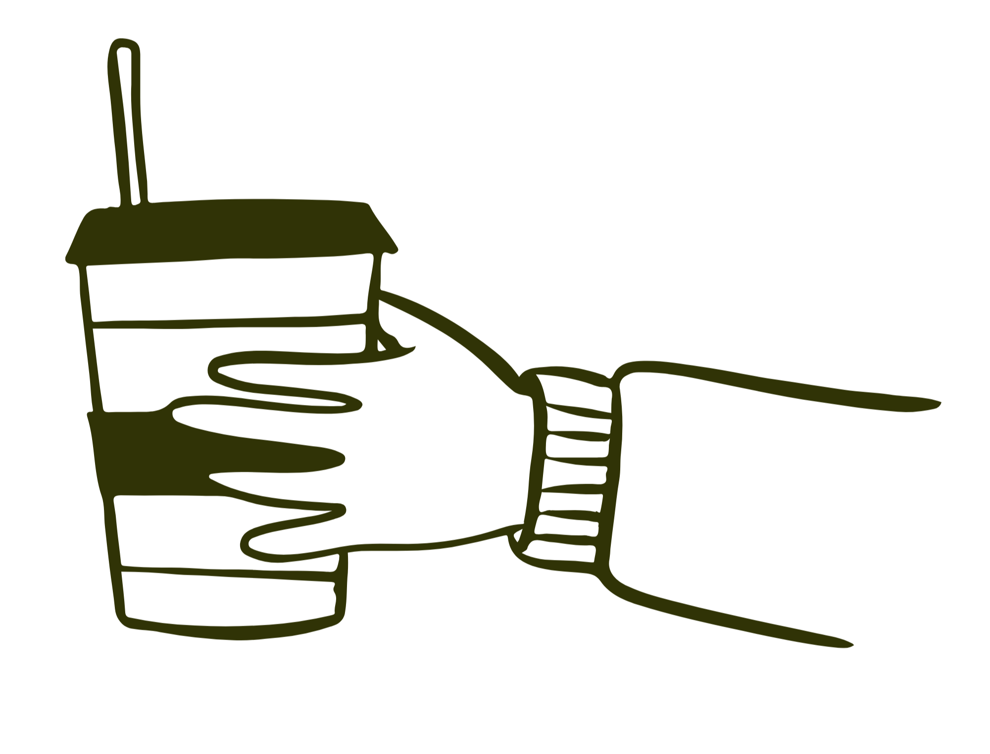 coffee cup hand holding