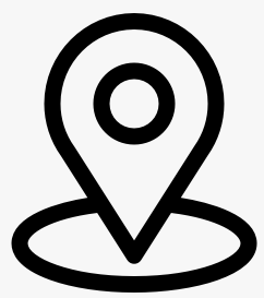 Ícone de localización o marcador en un mapa