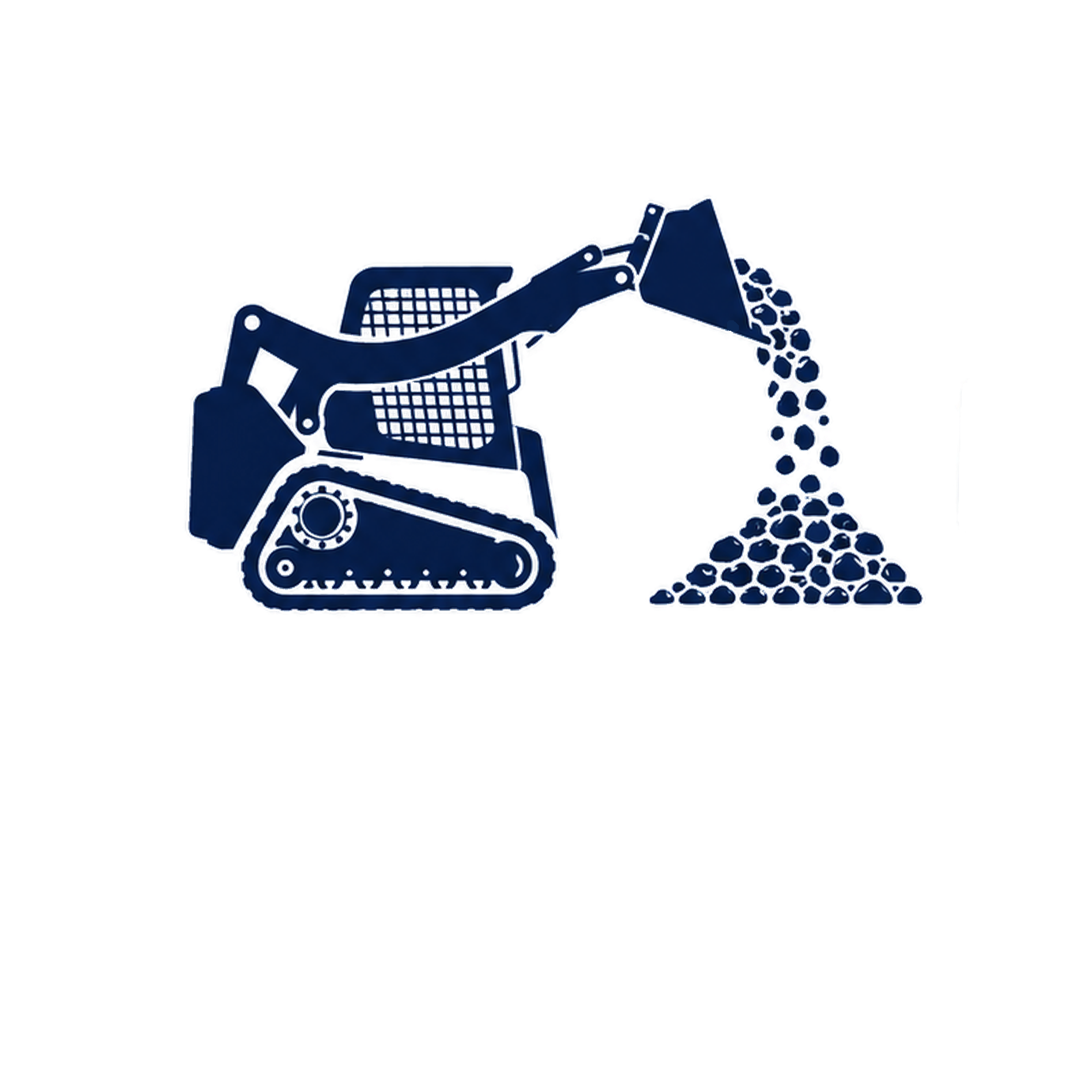An illustration of a blue shopping cart with a gridded basket and four wheels, positioned in the lower half of the image. To the right of the cart, there is a pile of small, dark blue circles representing pills or tablets. The background is white with a black border surrounding the image.