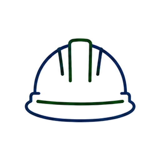 Construction hard hat with reflective strip and safety glasses on a black background.