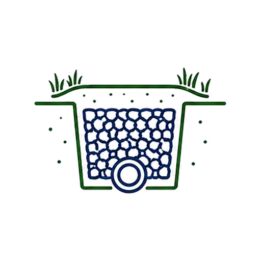 Illustration of a garden bed with plants, soil, and water system