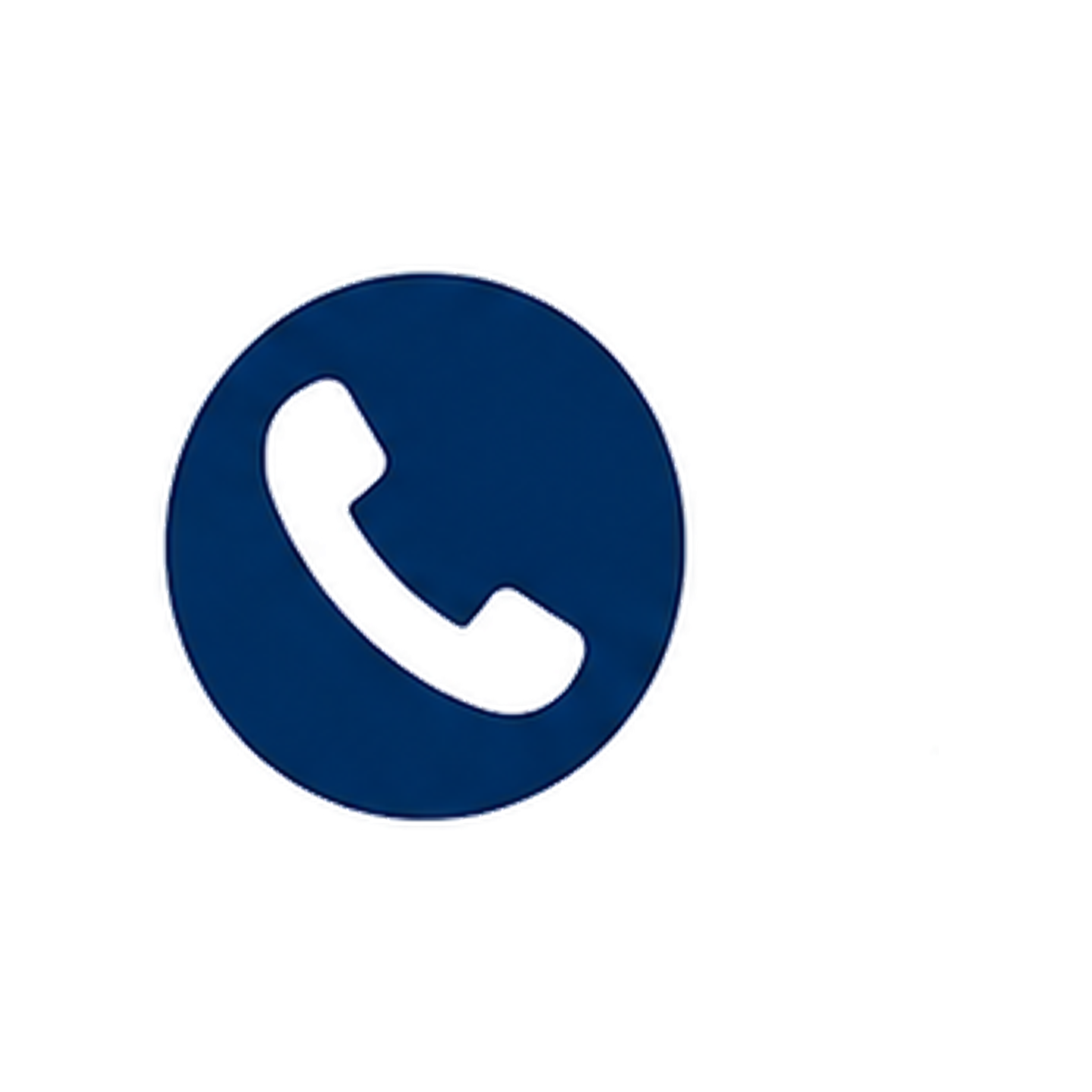 Close-up of the WhatsApp logo, a white telephone inside a speech bubble, on a blue background.