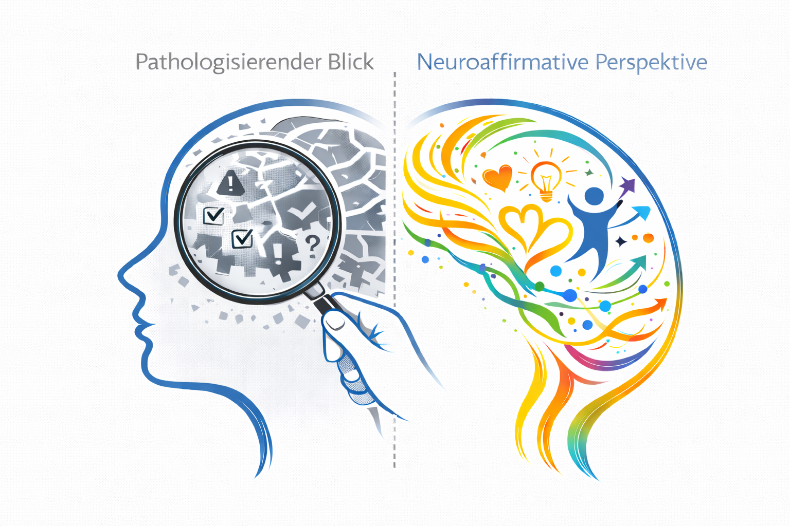 Autismus: pathologisierende vs. neuroaffirmative Perspektive