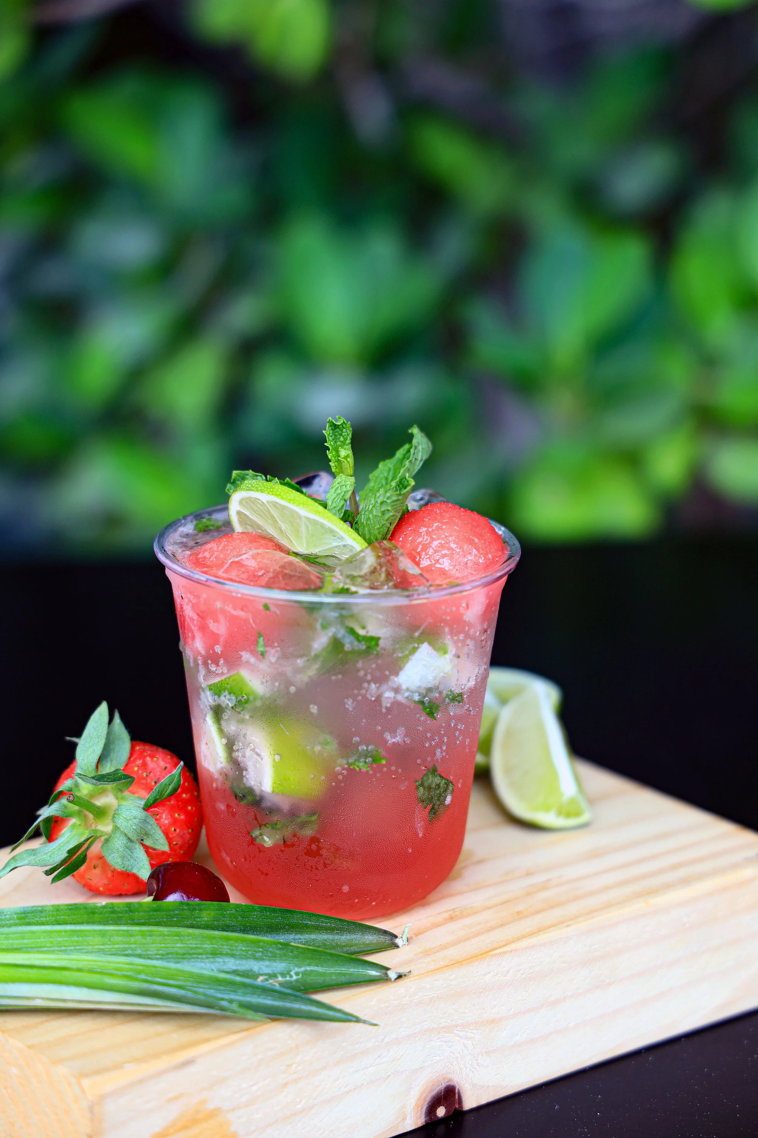 Zomerse mocktail met watermeloen en munt