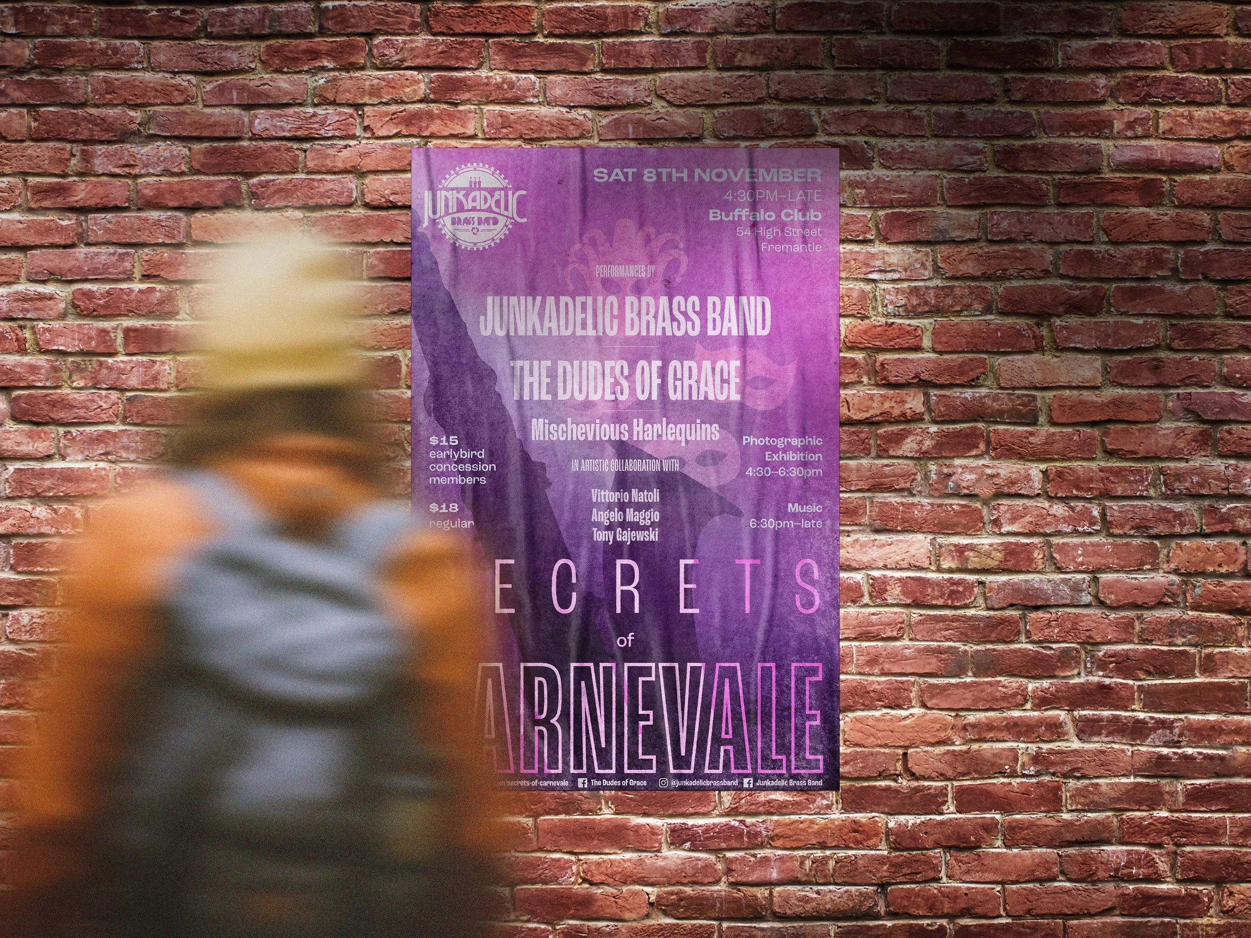 Musical poster and brochure designAway by Michael Gow