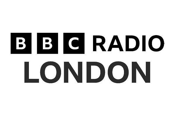 BBC Radio London logo with black background and white text.