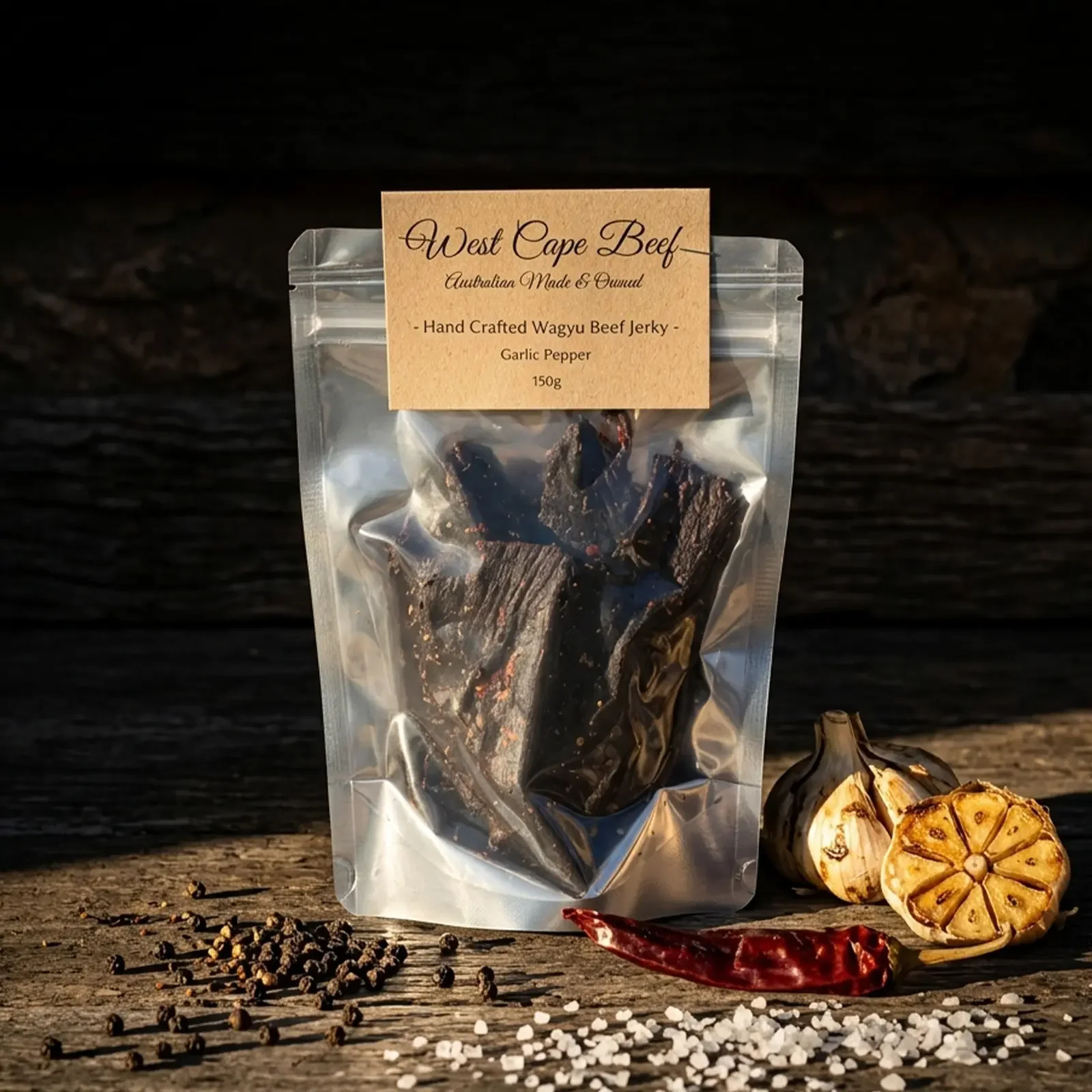 Garlic Pepper Wagyu Beef Jerky