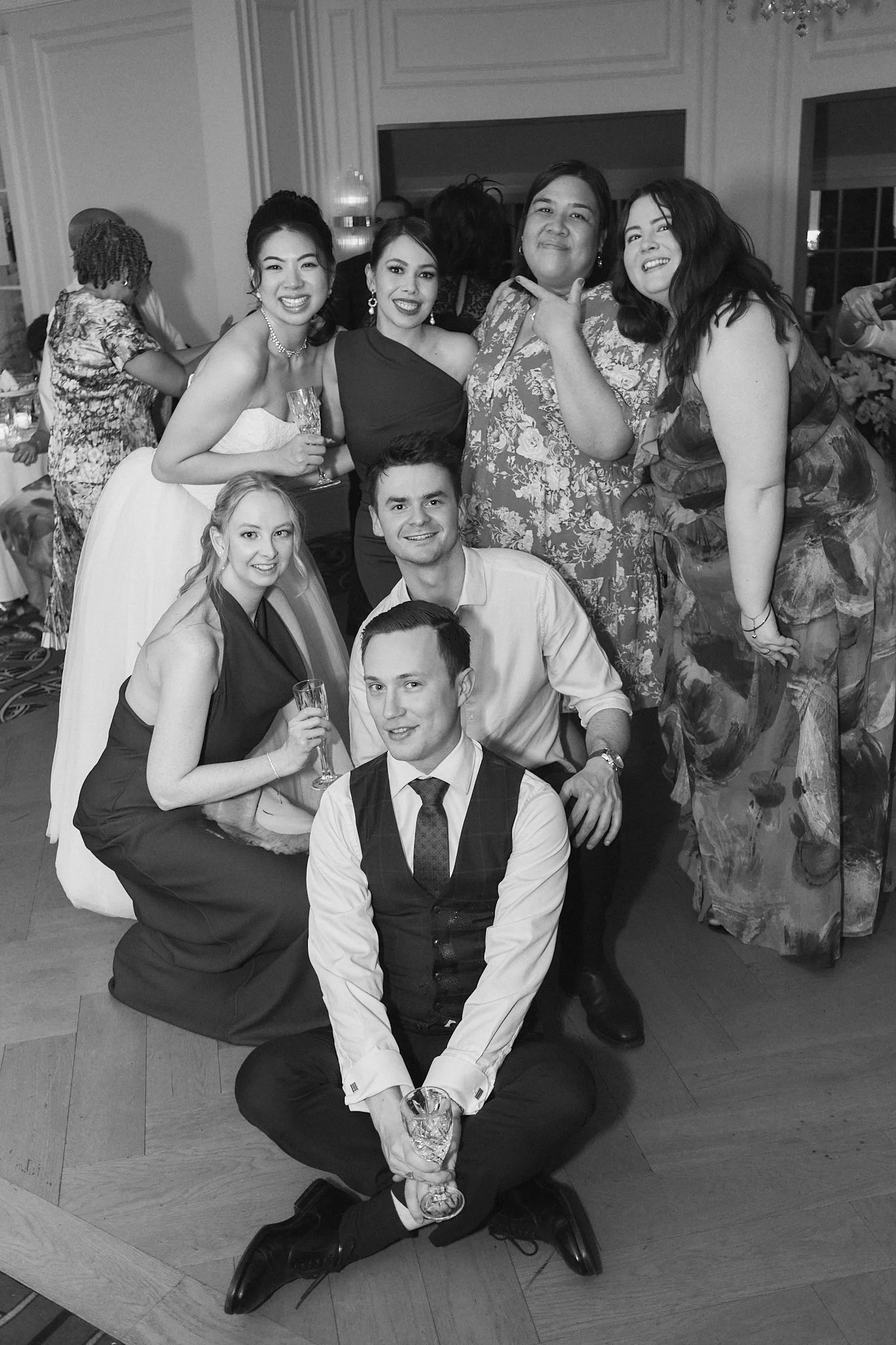 Guests posing at luxury Wedding in Sydney.jpg