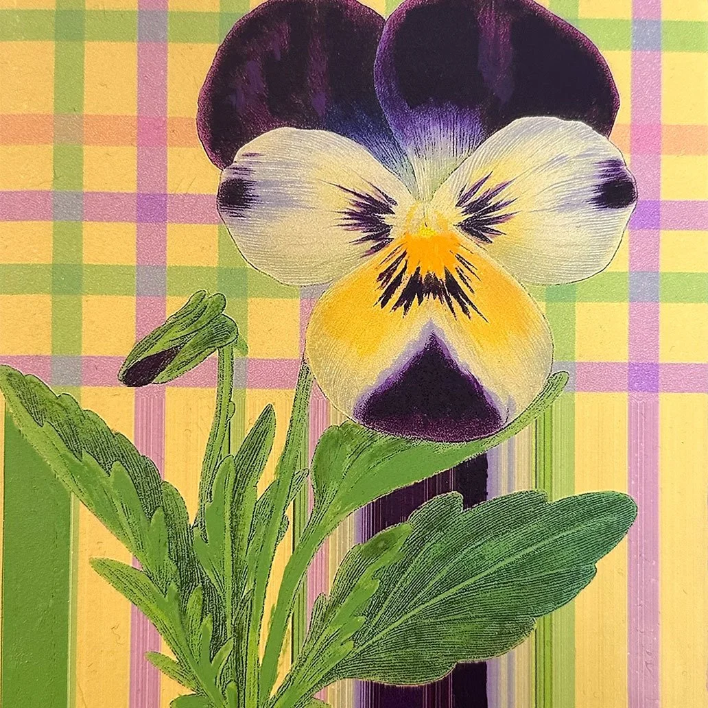 pansy-on-plaid-2026-detail-karen-olsen-dunn-original-painting.jpg