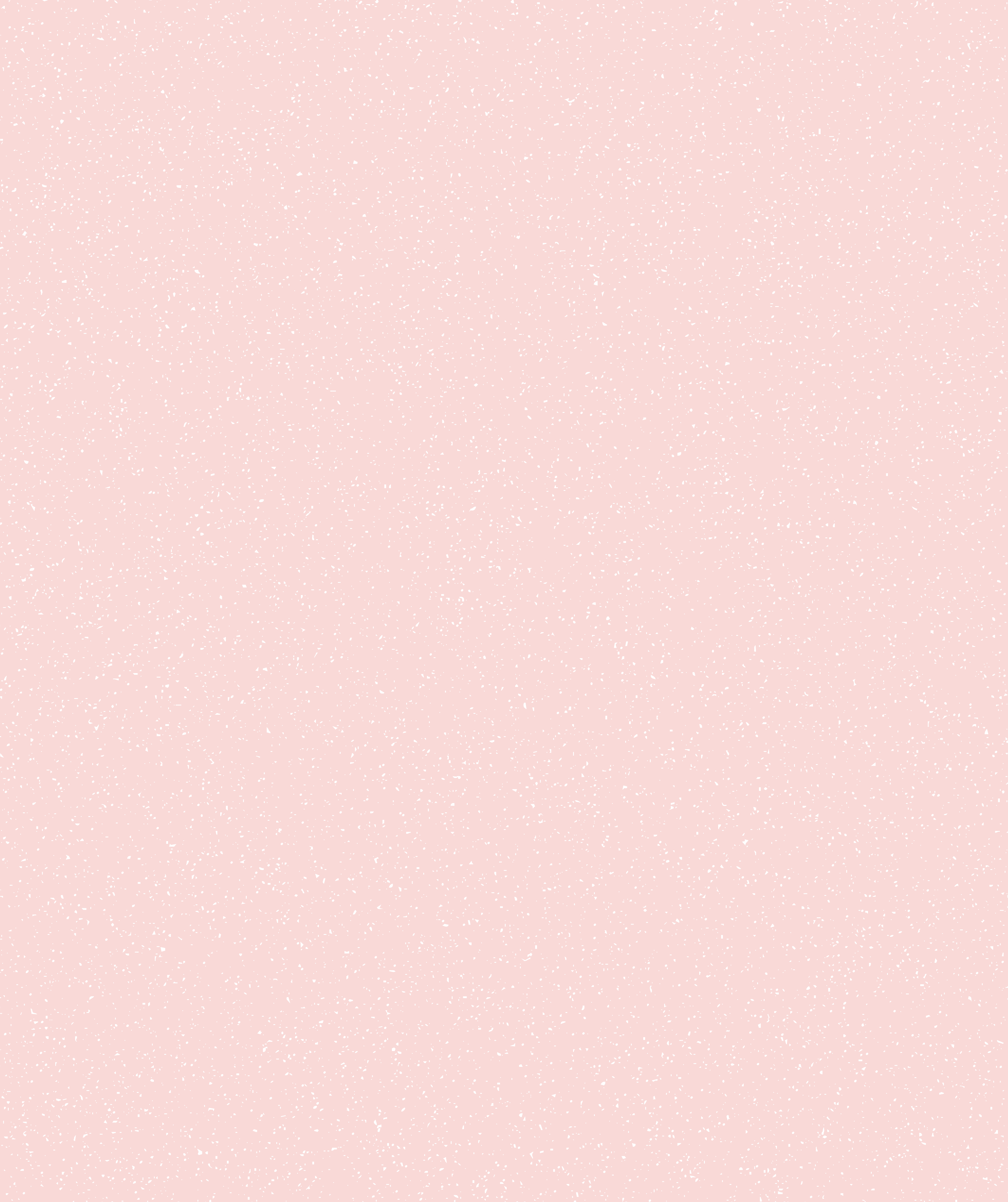 A textured salmon-colored background with tiny white speckles scattered throughout.