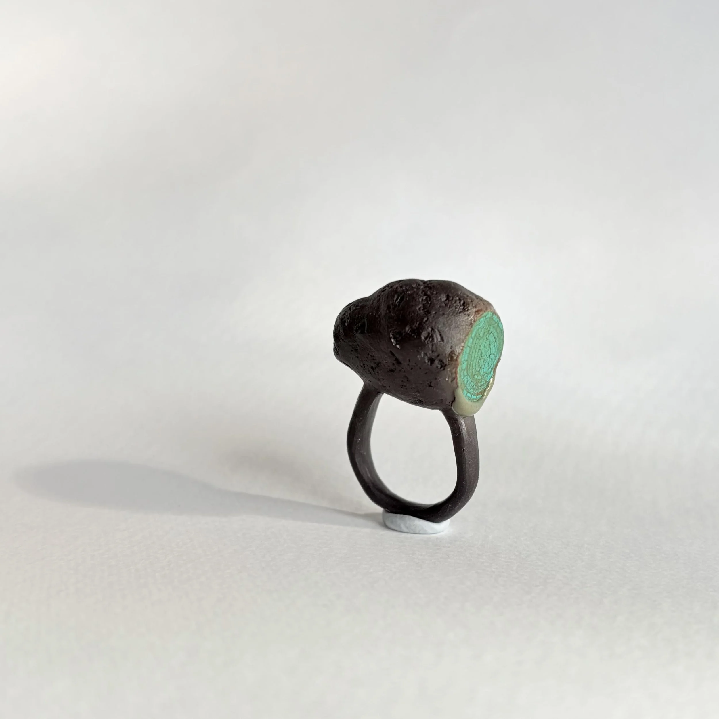 Stone Vein Ring | Malachite