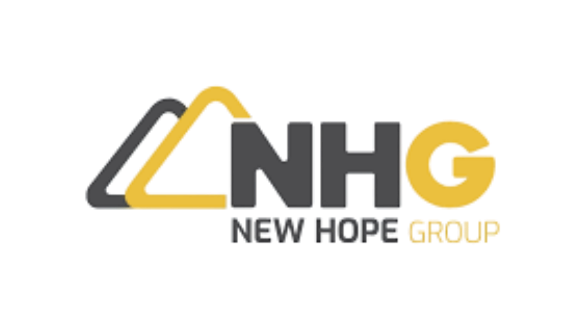 Logo for 4 Nutritional Hope Group with a stylized number 4 in black and yellow, and the words 'Nutritional Hope Group' in black and yellow.