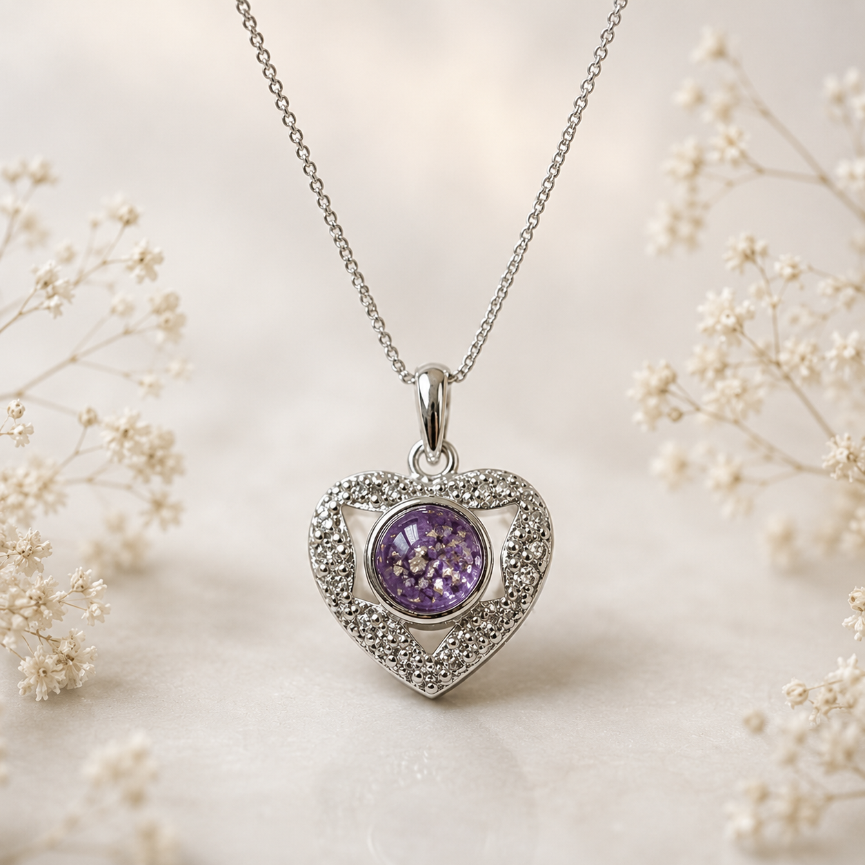 Sterling Silver  Pendant With CZ Stones  Beautiful Piece of Jewellery 15mm