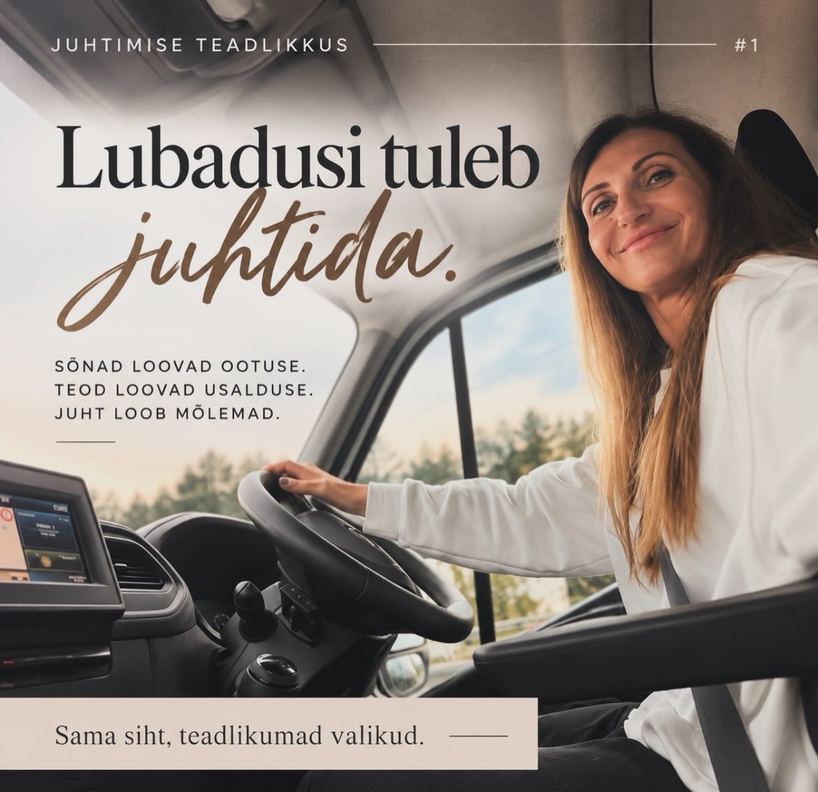 Juhtimises r&auml;&auml;gime palju eesm&auml;rkide, inimeste ja tulemuste juhtimisest.

Aga palju v&auml;hem r&auml;&auml;gime lubaduste juhtimisest.

Iga kord, kui juht &uuml;tleb:

&bdquo;Ma tegelen sellega.&ldquo;
&bdquo;R&auml;&auml;gime sellest 
